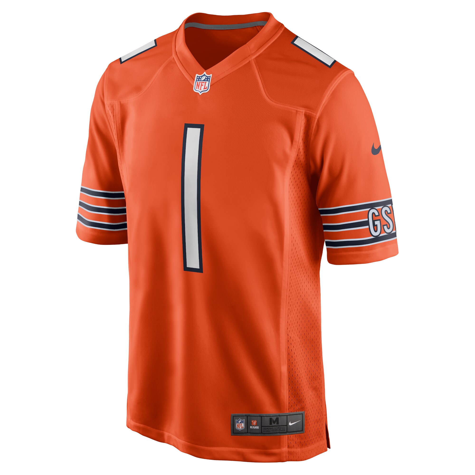 Justin Fields Chicago Bears  Player Game Jersey - Orange