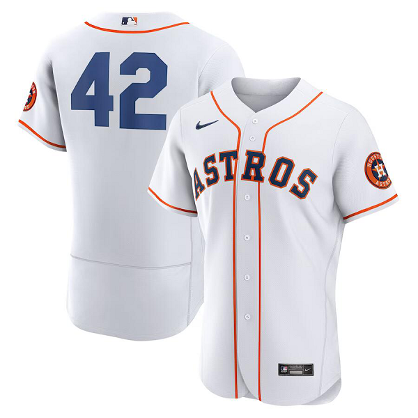 Men's Houston Astros #42  2023 Jackie Robinson Day White Flex Base Jersey
