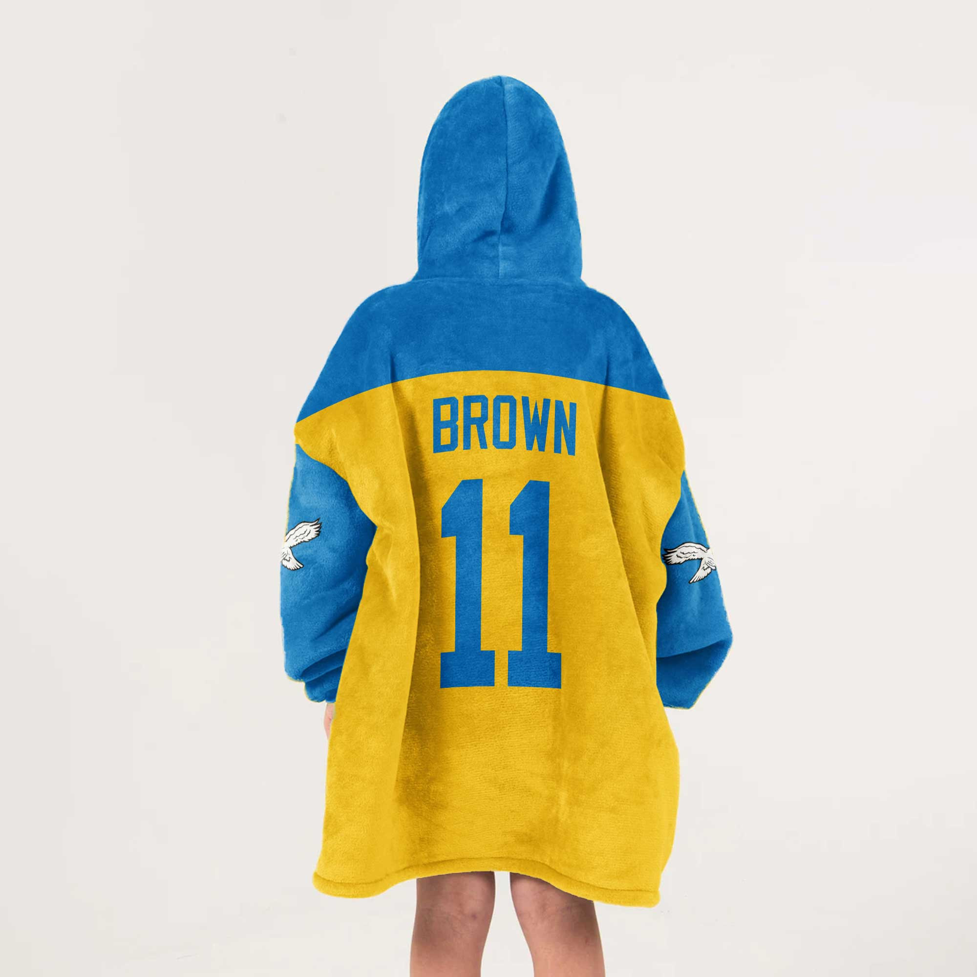 Kid Captain 11 Philadelphia Football Unisex Blanket Hoodie