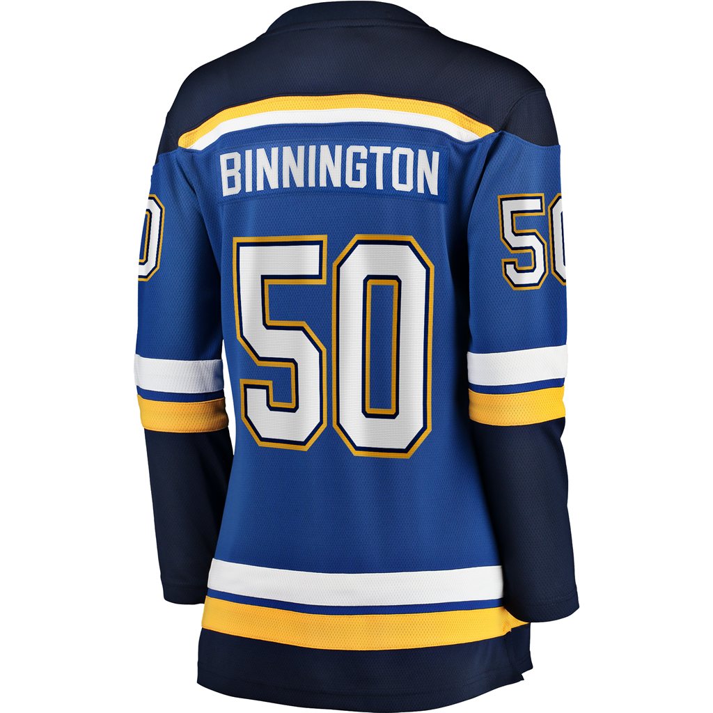 Binnington St.Louis Blues Women's Home Premier Breakaway Player Jersey - Royal