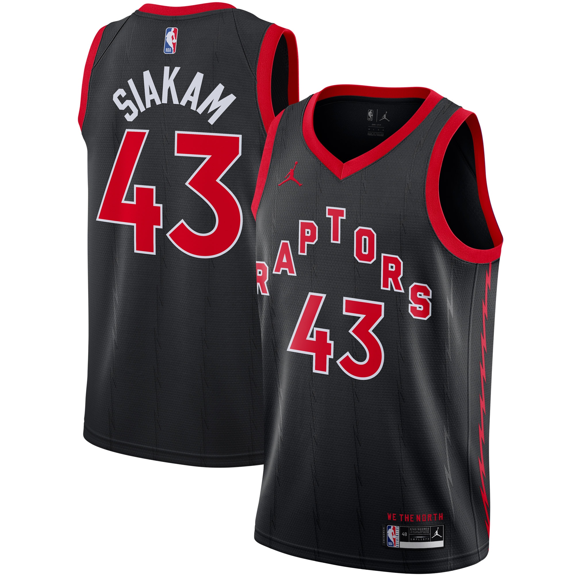 Pascal Siakam Toronto Raptors  2020/21 Swingman Jersey - Statement Edition - Black