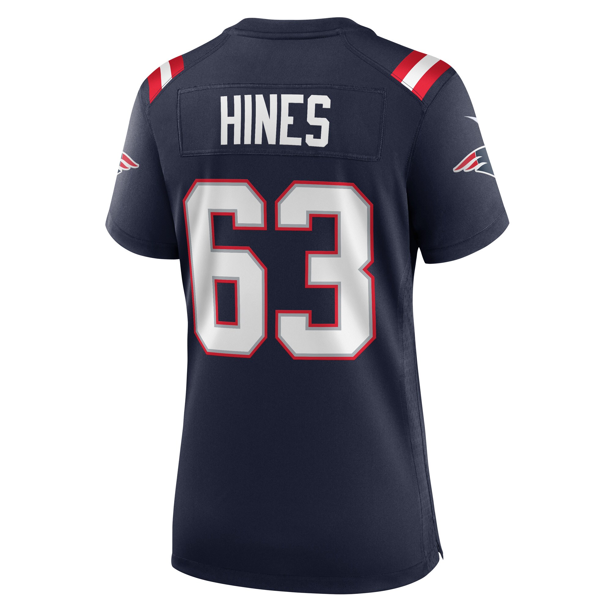 Chasen Hines New England Patriots Women's Game Player Jersey - Navy