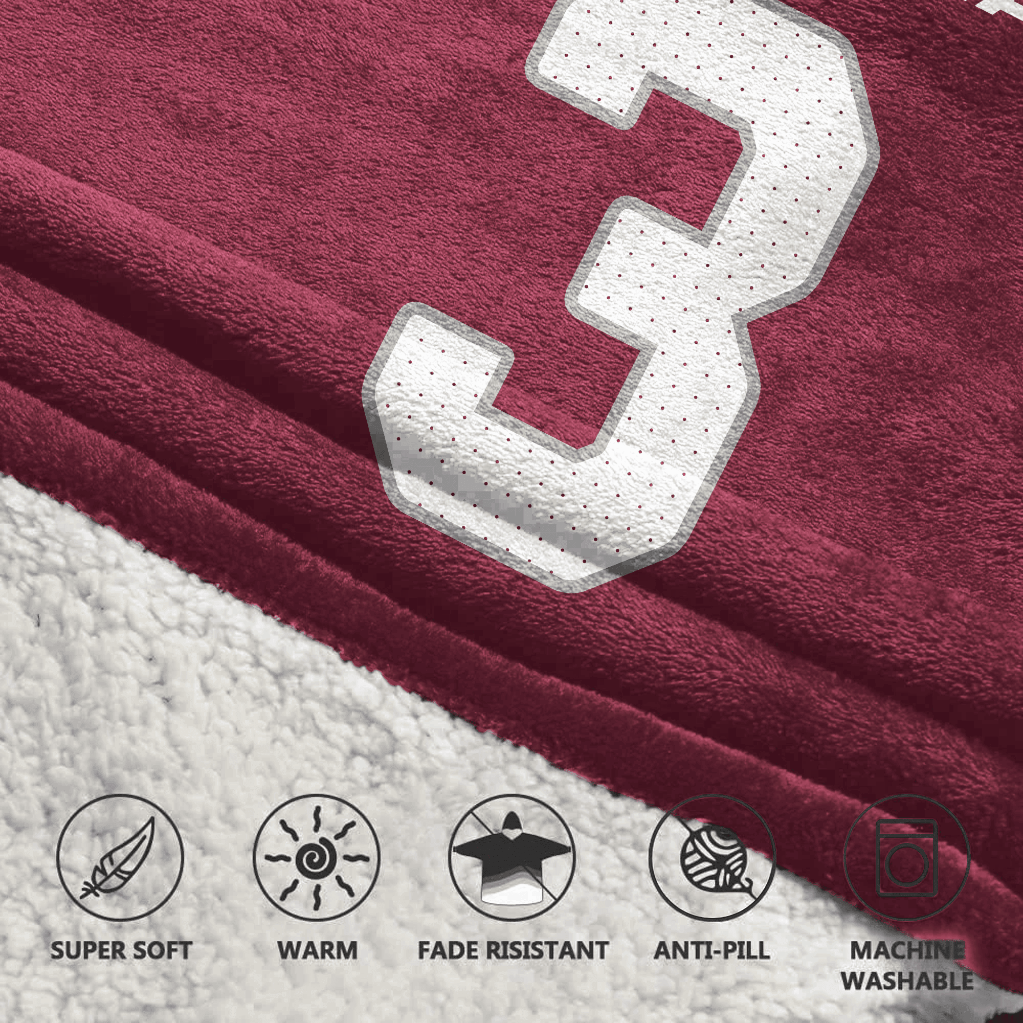 Kid 3 Arizona Football Unisex Blanket Hoodie