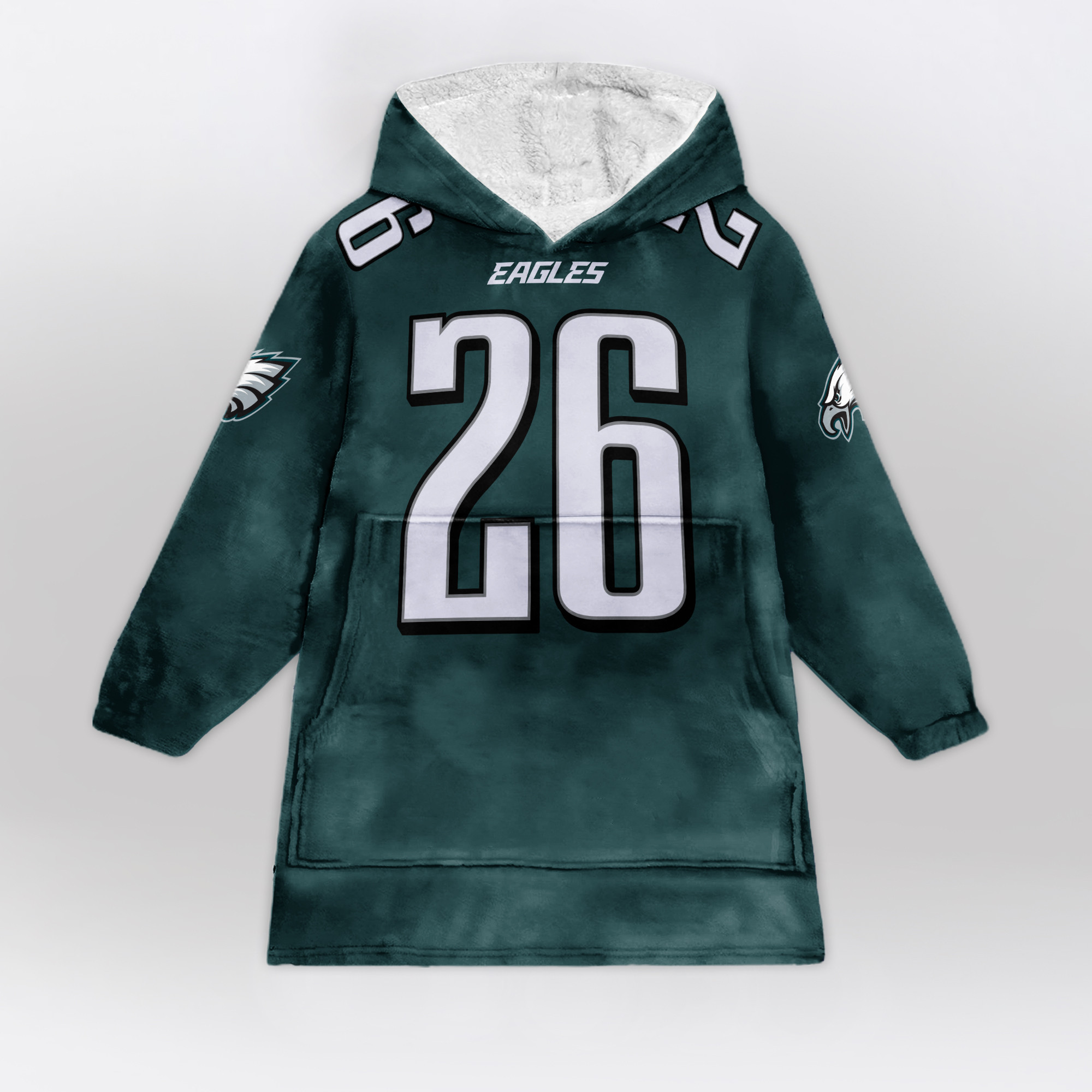 Kid S.B 26 Philadelphia Football Unisex Blanket Hoodie