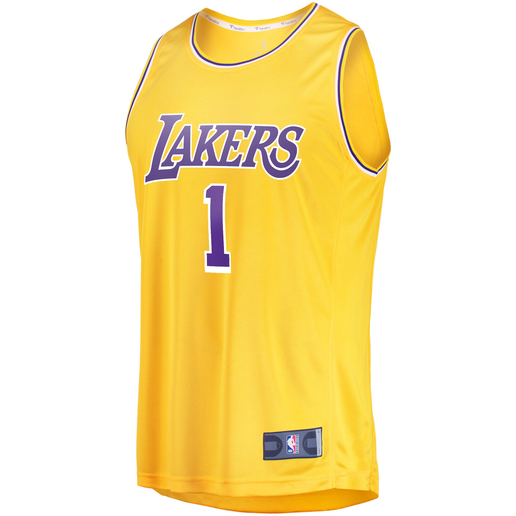 D'Angelo Russell Los Angeles Lakers  Fast Break Player Jersey - Icon Edition - Gold