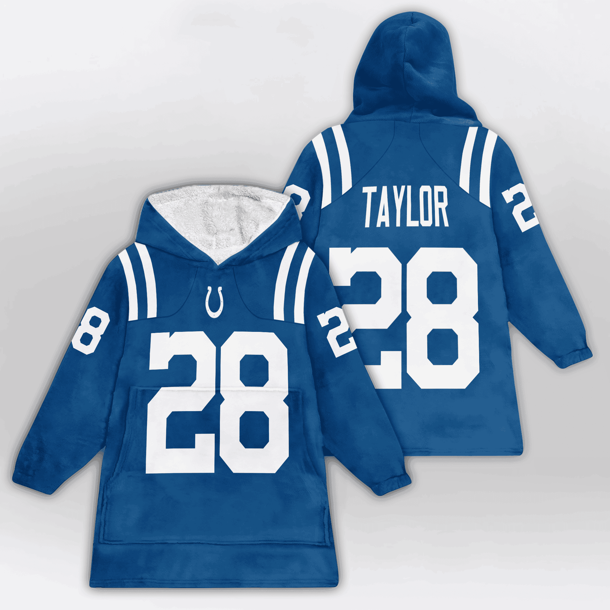 Kid 28 Indianapolis Football Unisex Blanket Hoodie