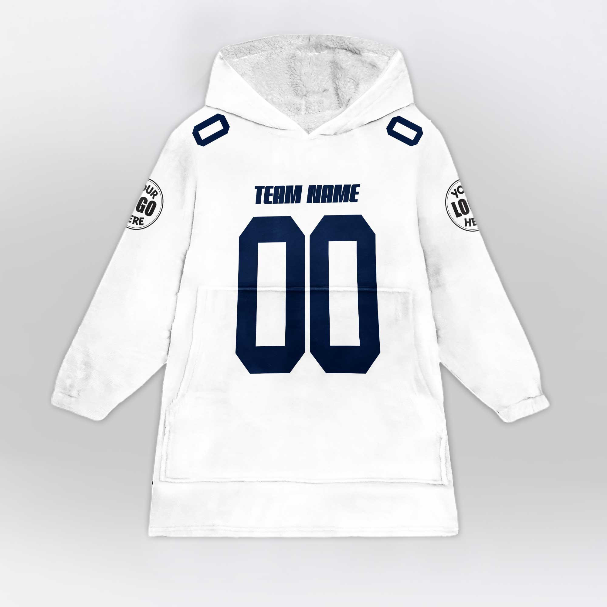 Adult Custom Blanket Hoodie Penn State Inspired Color