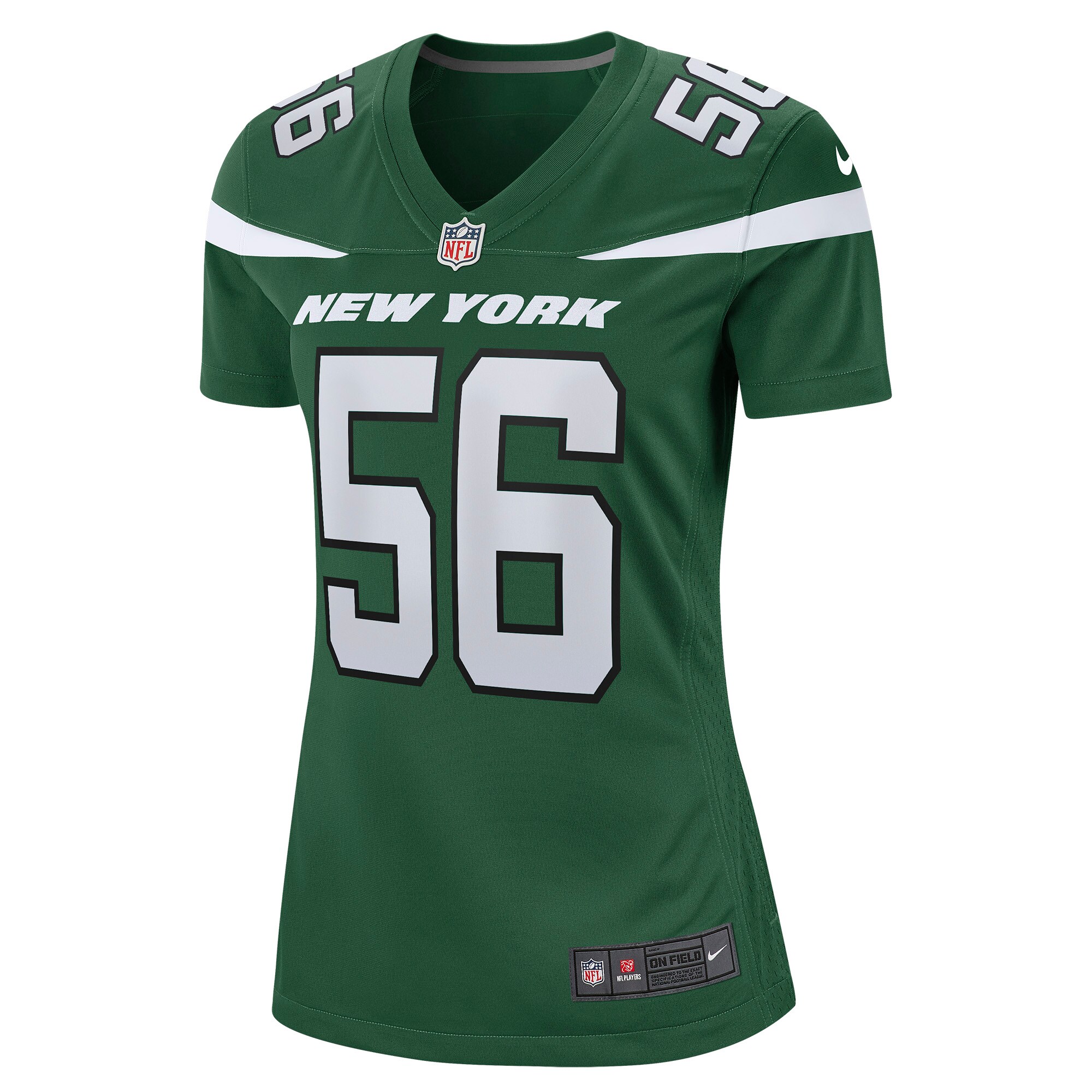 Quincy Williams New York Jets  Women's Game Jersey - Gotham Green