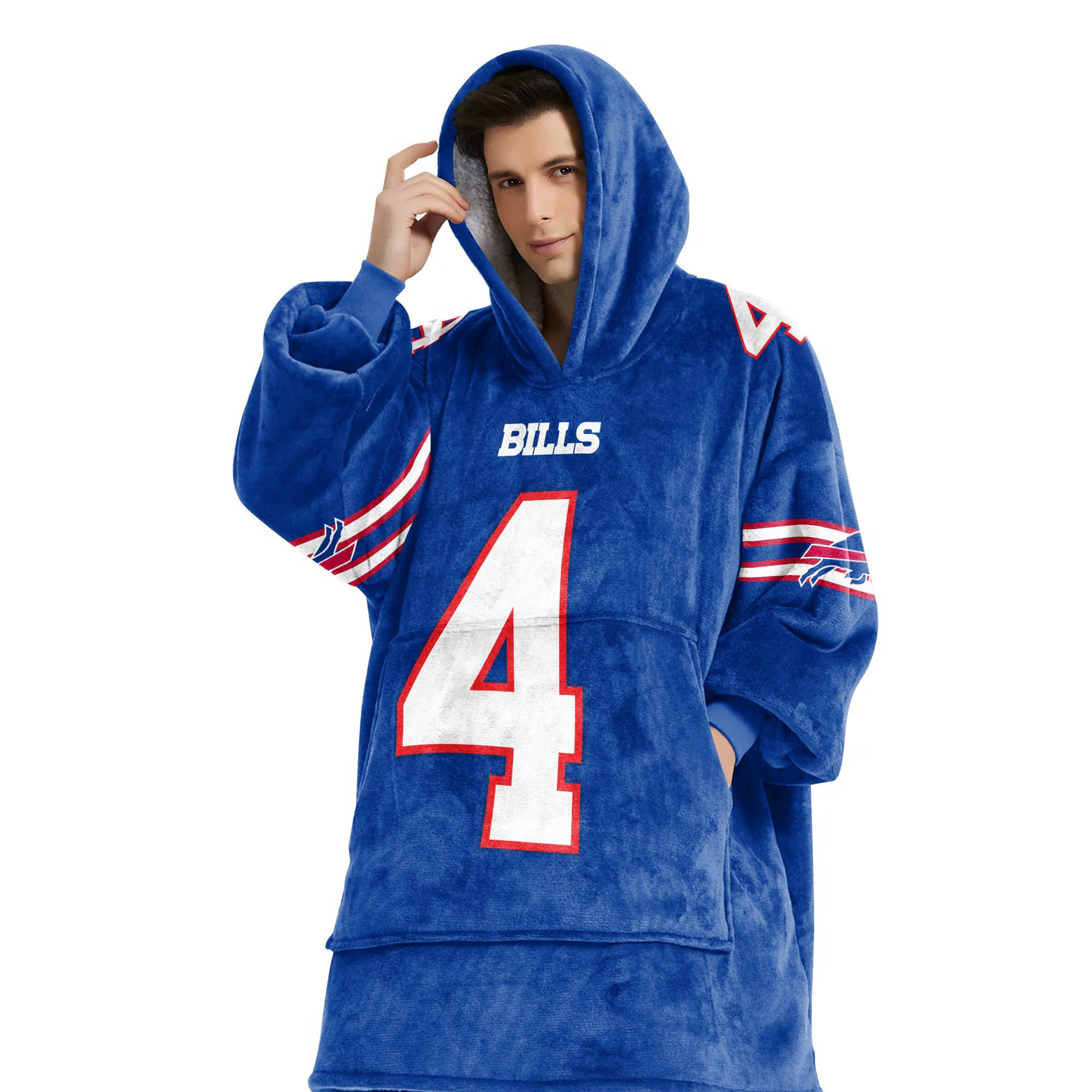 Adult No 4 - Cook - Bills Football Unisex Blanket Hoodie