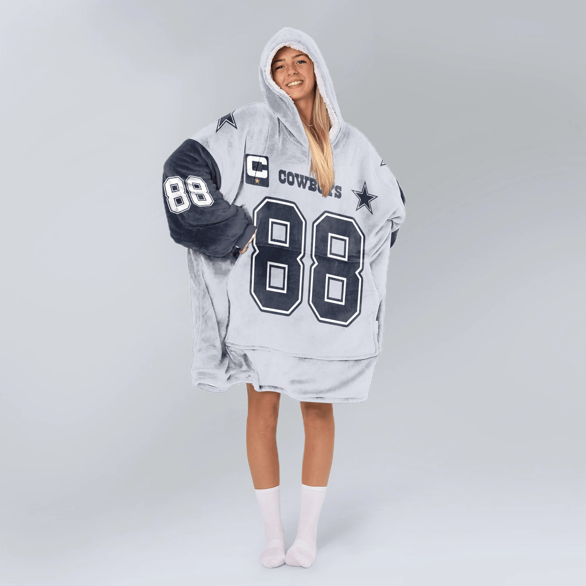 Adult C.L 88 Captain Dalllas Football Unisex Blanket Hoodie