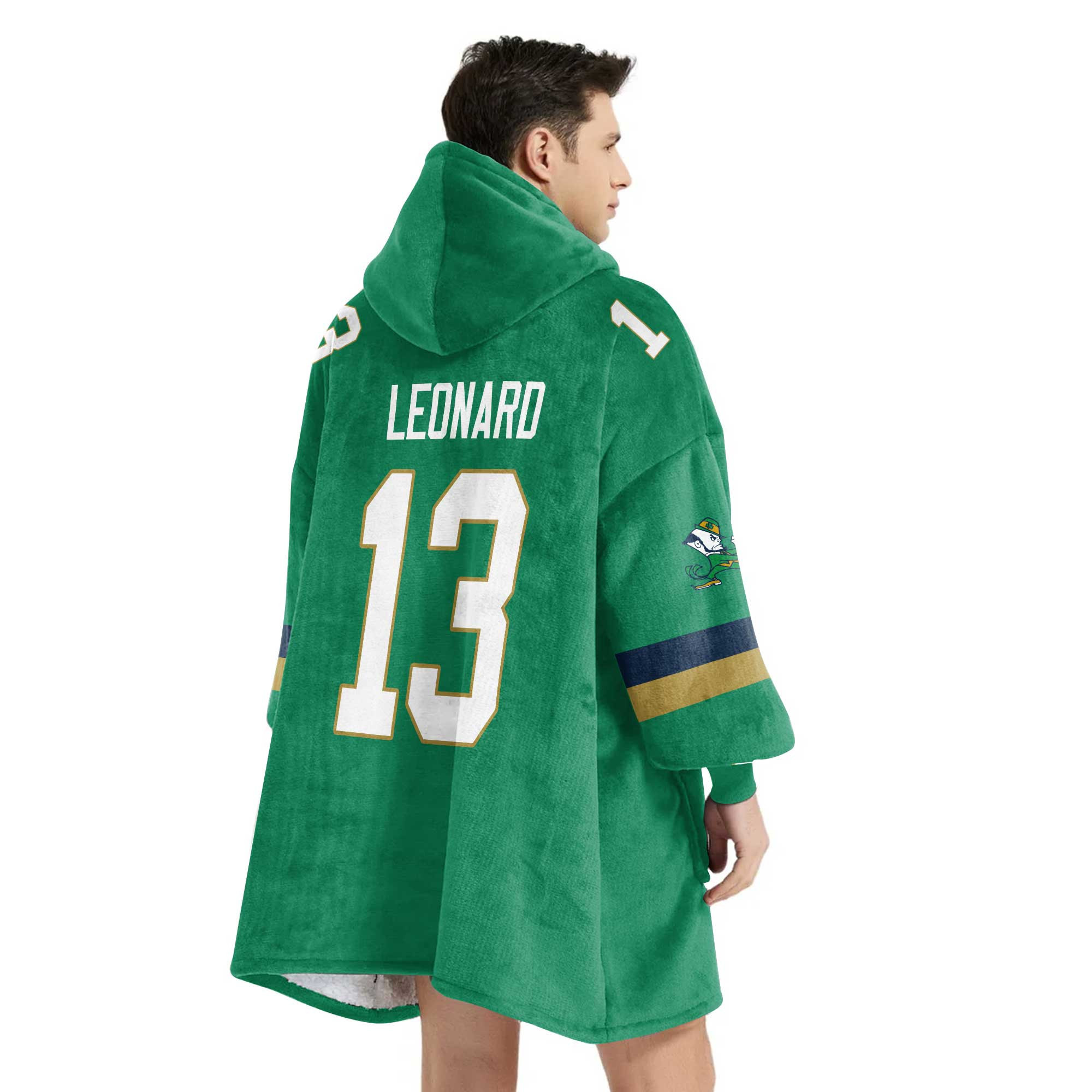 Adult Notre Dame Football Unisex Blanket Hoodie