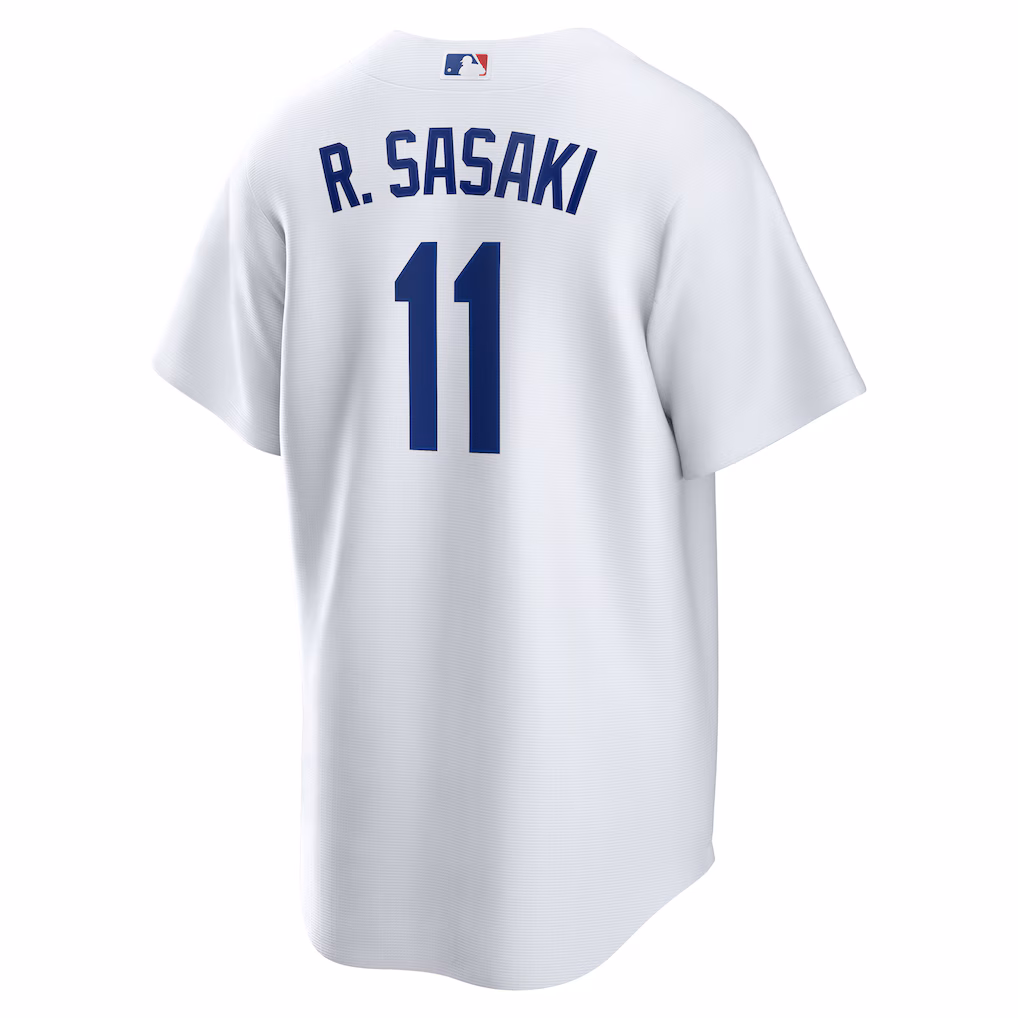 Rōki Sasaki #11 Los Angeles Dodgers Home Replica Jersey - White