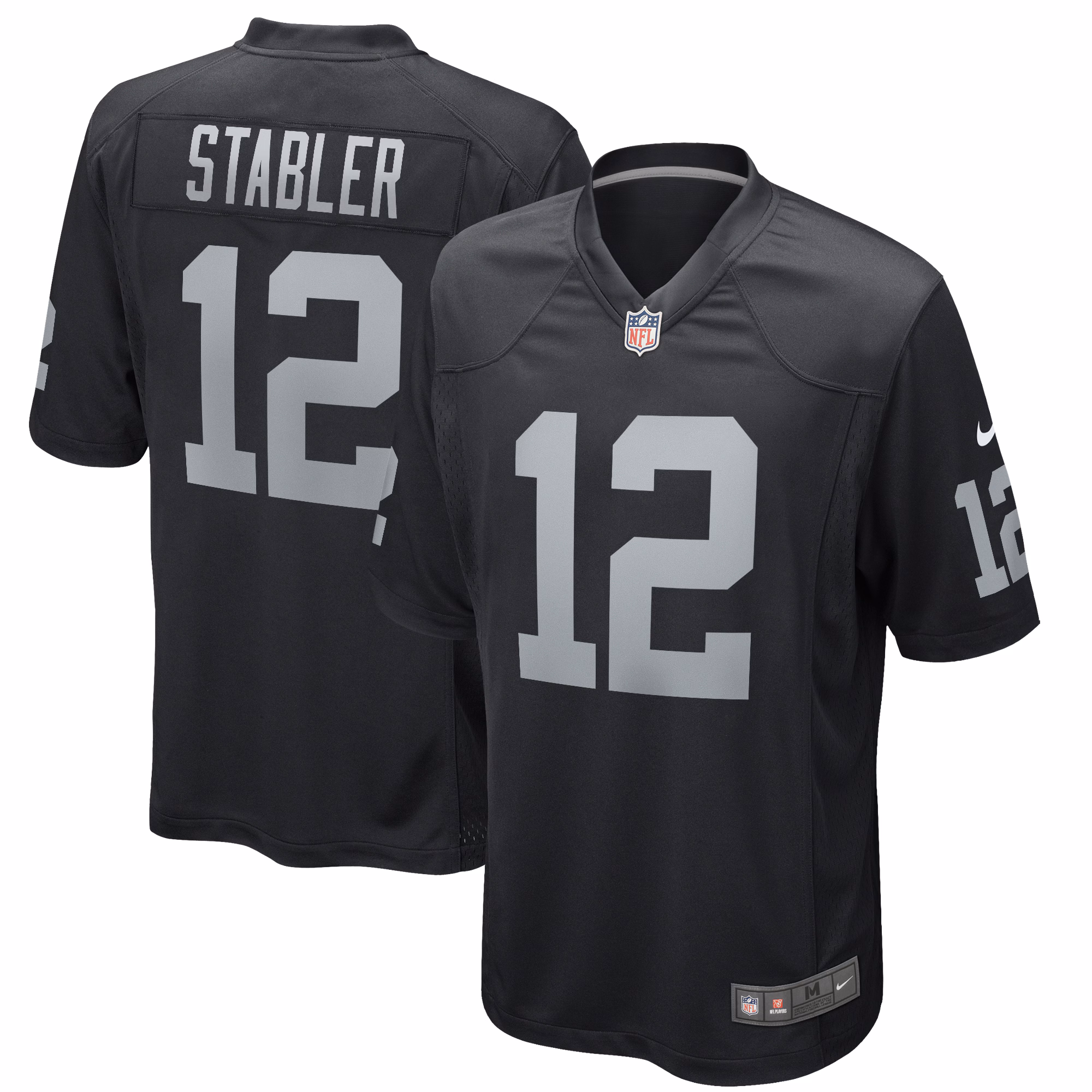 Ken Stabler Las Vegas Raiders Game Retired Player Jersey - Black