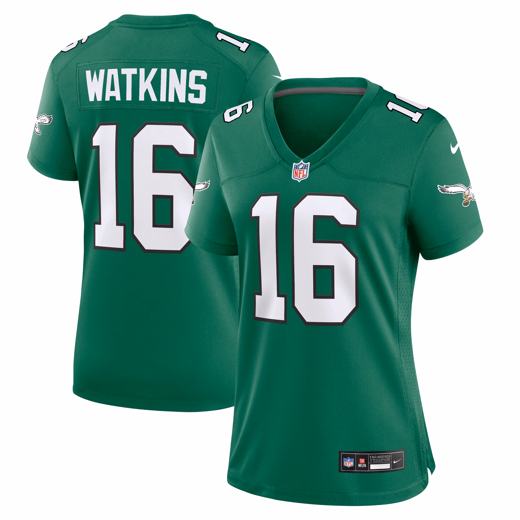 Quez Watkins Philadelphia Eagles Women's Alternate Game Jersey - Kelly Green