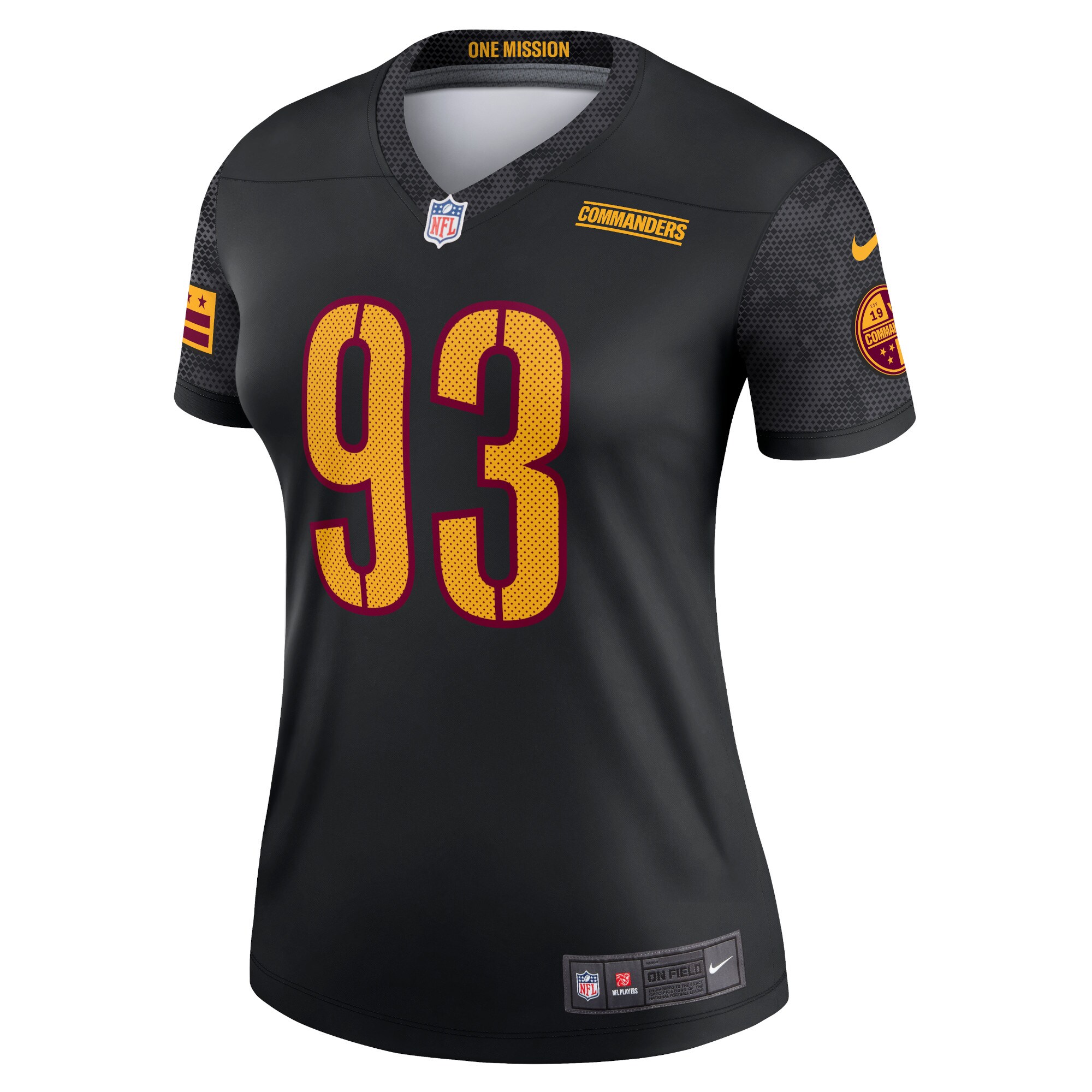Jonathan Allen Washington Commanders Women's Alternate Legend Jersey - Black