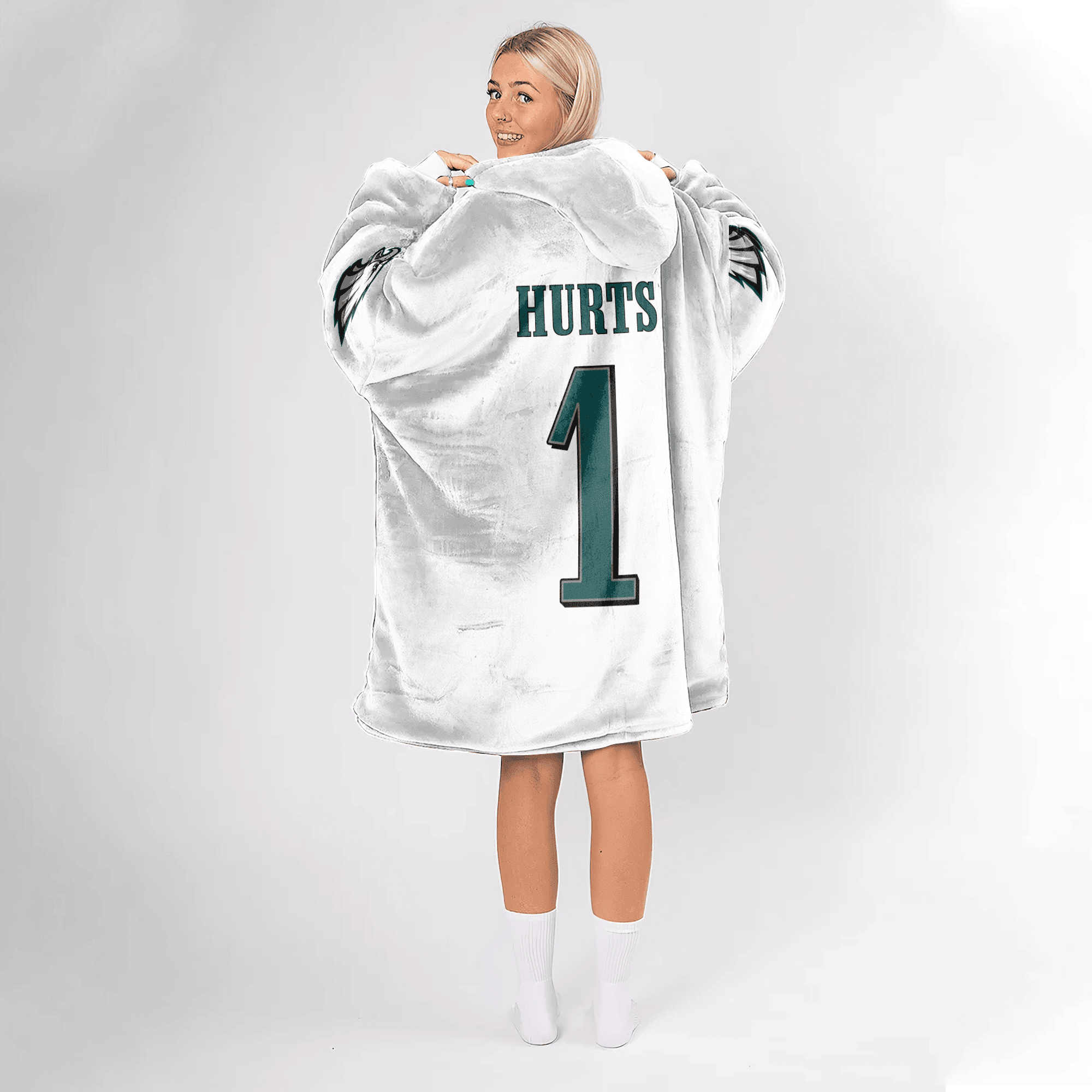 Captain 1 Philadelphia Football Unisex Blanket Hoodie