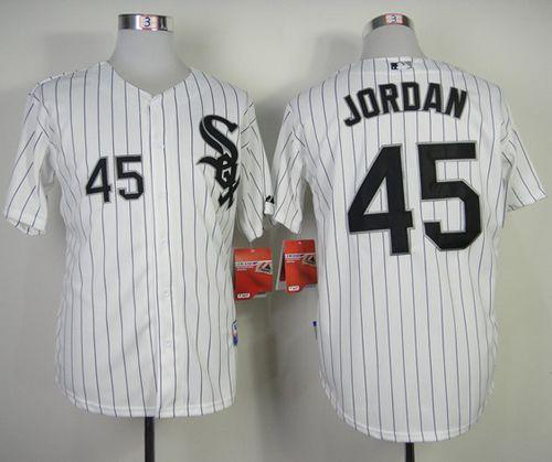 Chicago White Sox #45 Michael  Stitched White Black Strip MLB Jersey