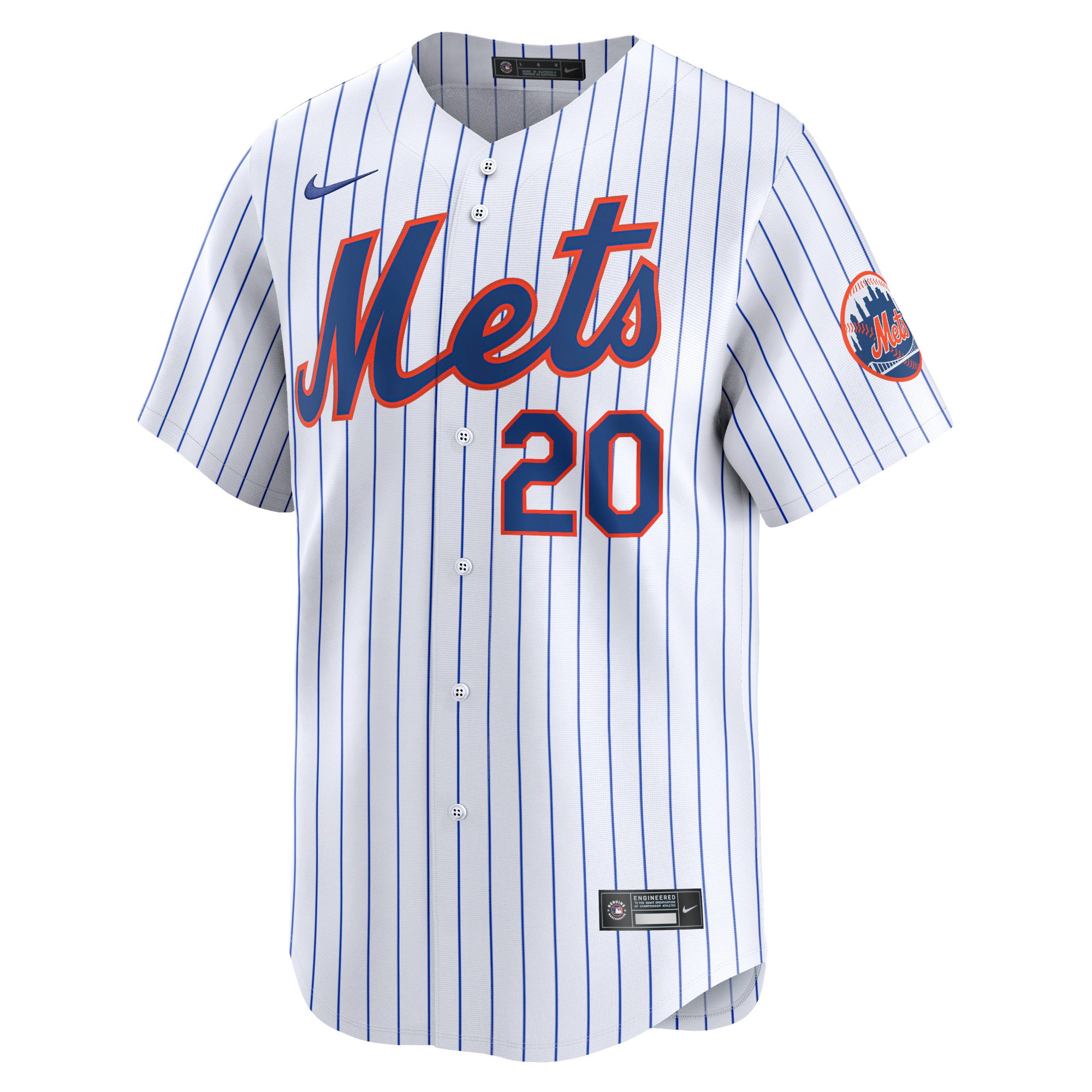 Men's New York Mets Pete Alonso  White Home Limited Player Jersey