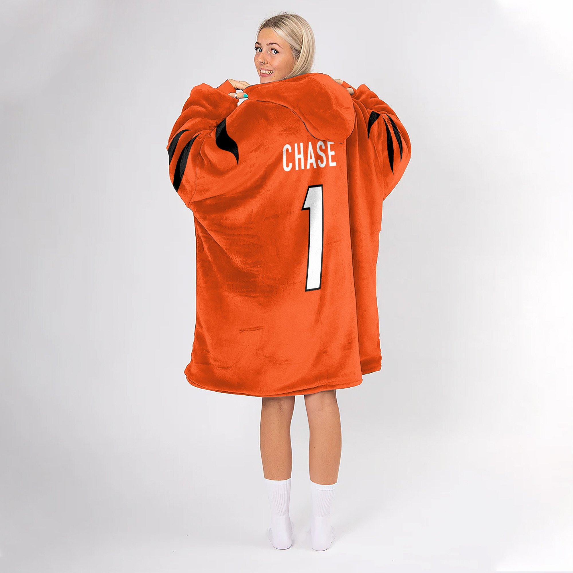 Adult J.C 1 Cincinnati Football Unisex Blanket Hoodie