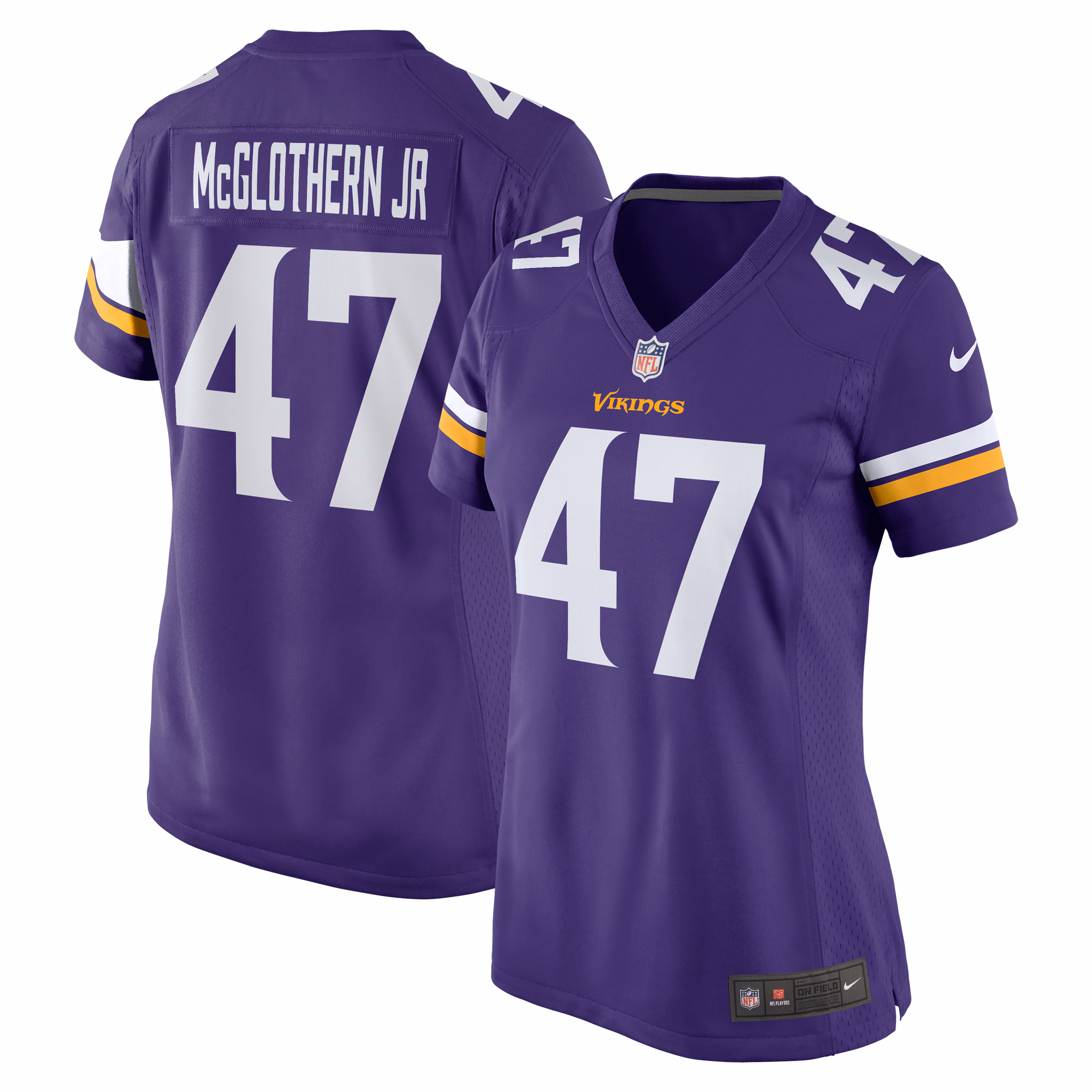 Dwight McGlothern Jr. Minnesota Vikings Women's Game Jersey -  Purple