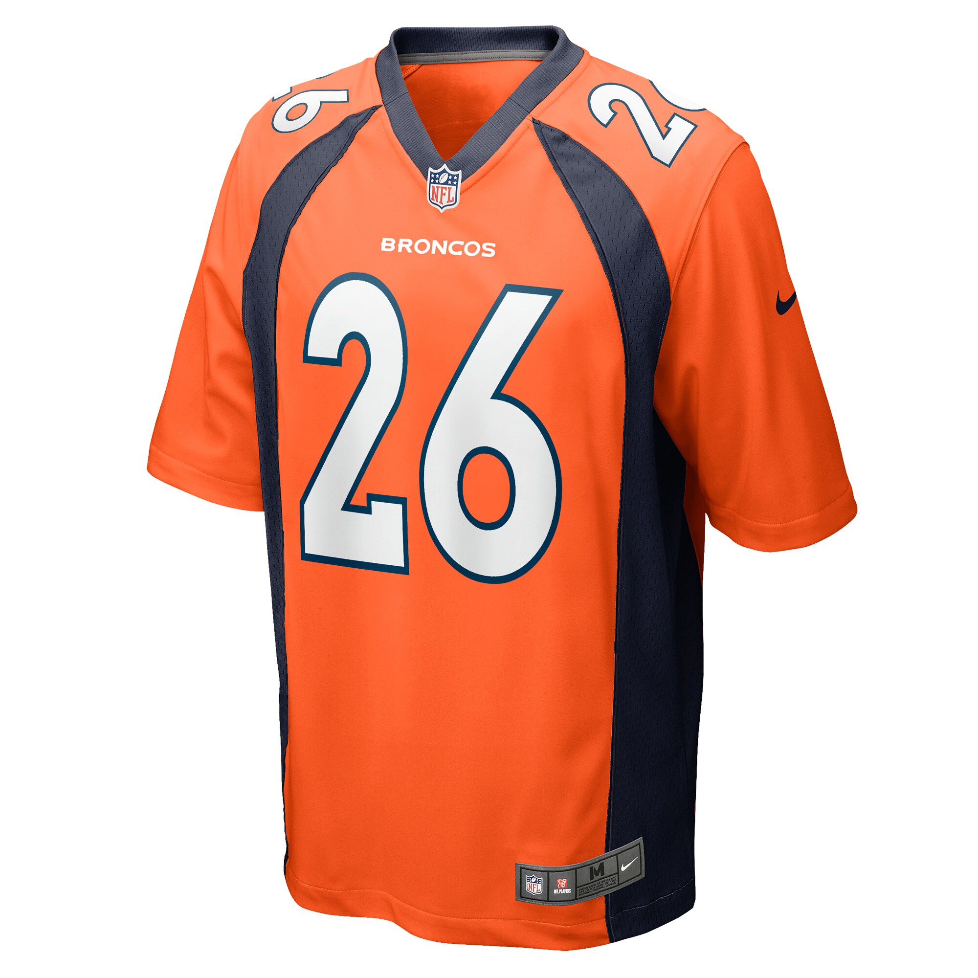 Devon Key Denver Broncos Team Game Jersey -  Orange