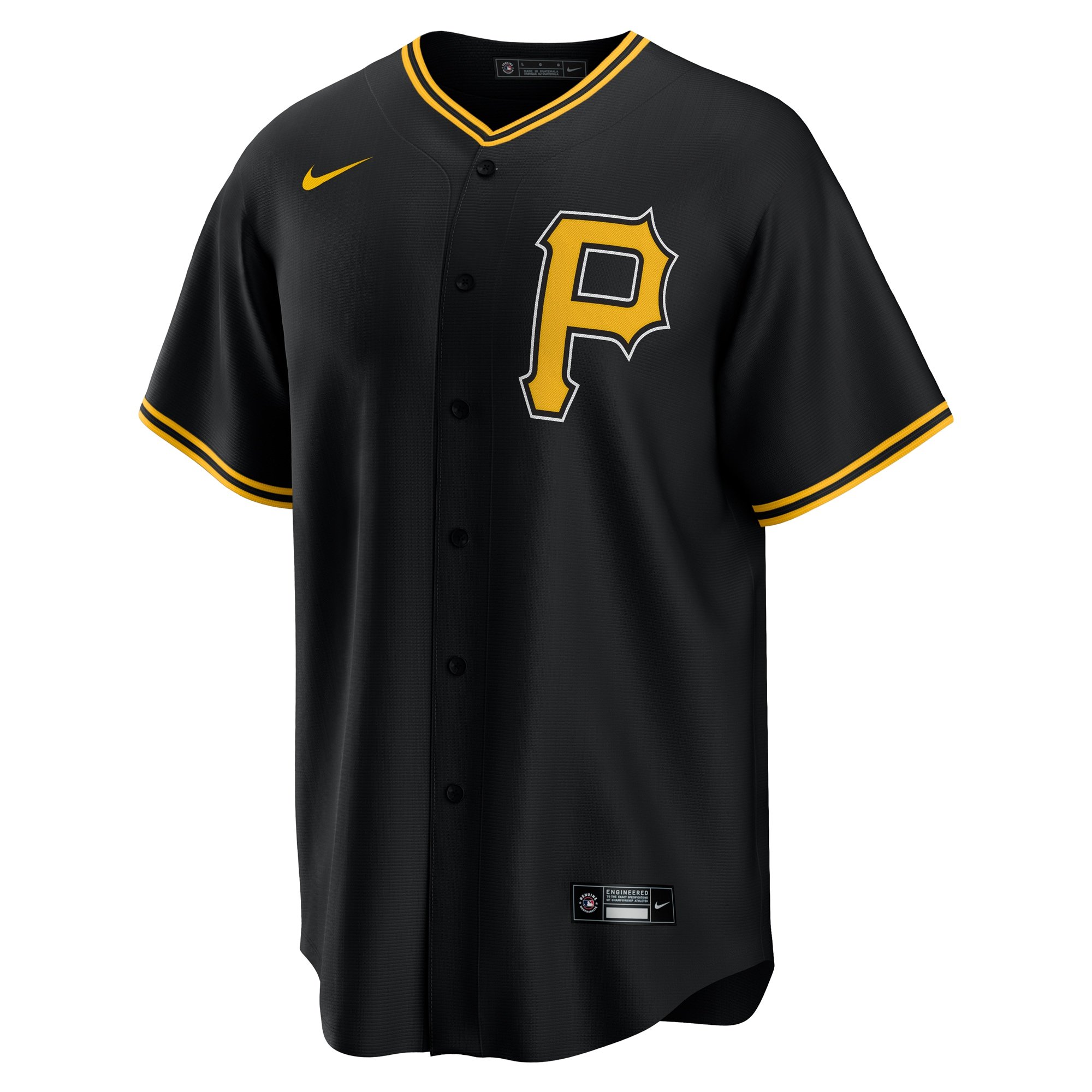Men's Pittsburgh Pirates Paul Skenes  Black Alternate Replica Player Jersey