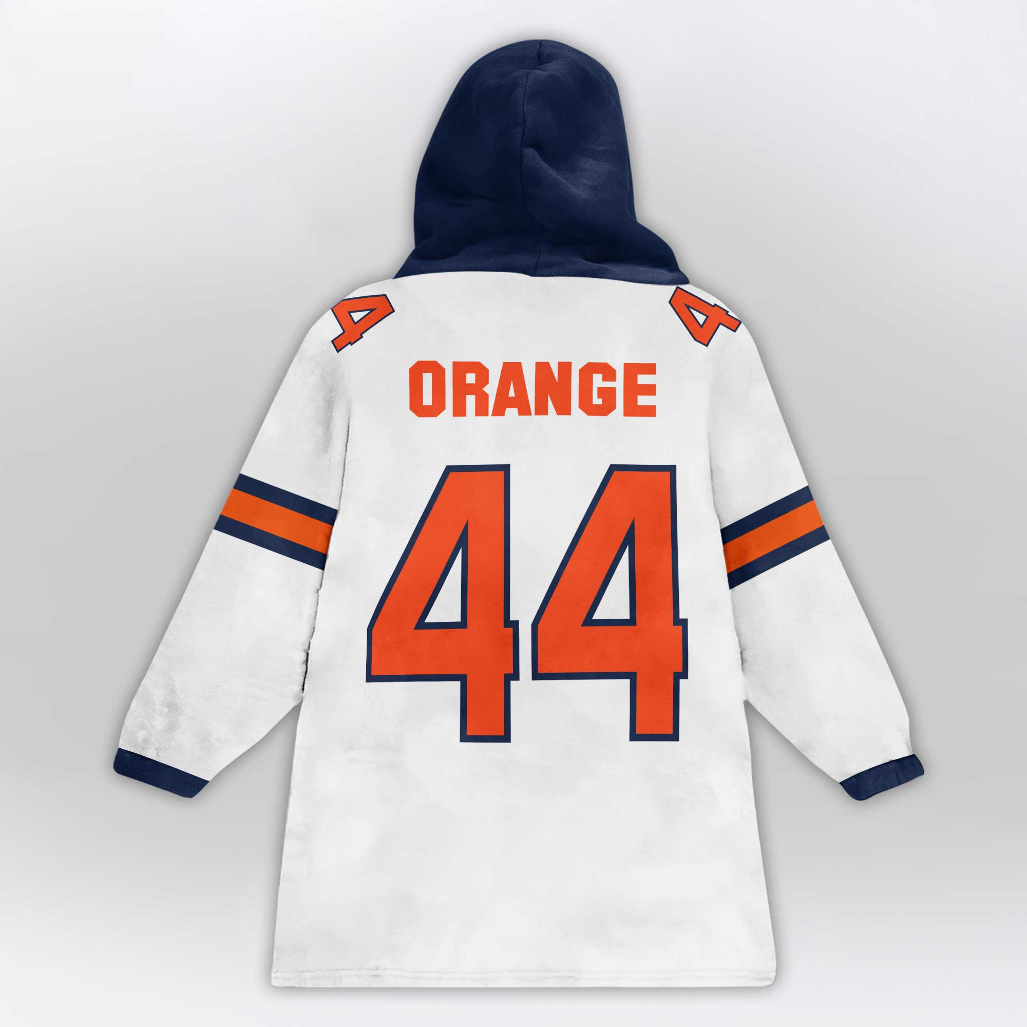 Kid #44 Navy Syracuse Football Unisex Blanket Hoodie