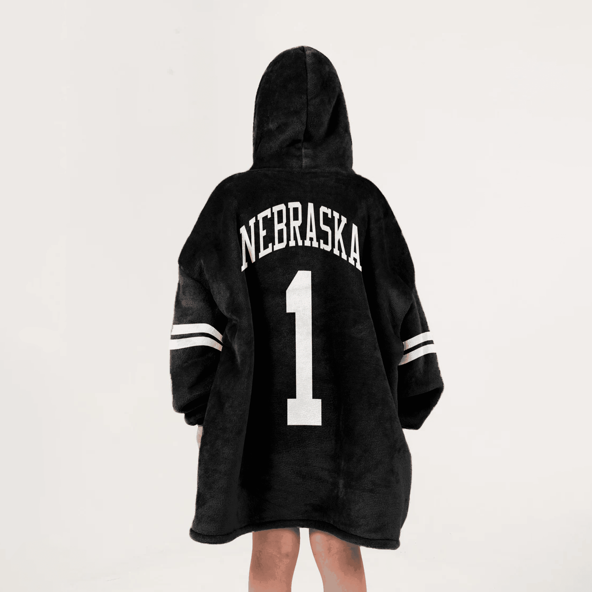 Kid 1 Nebraska Football Unisex Blanket Hoodie