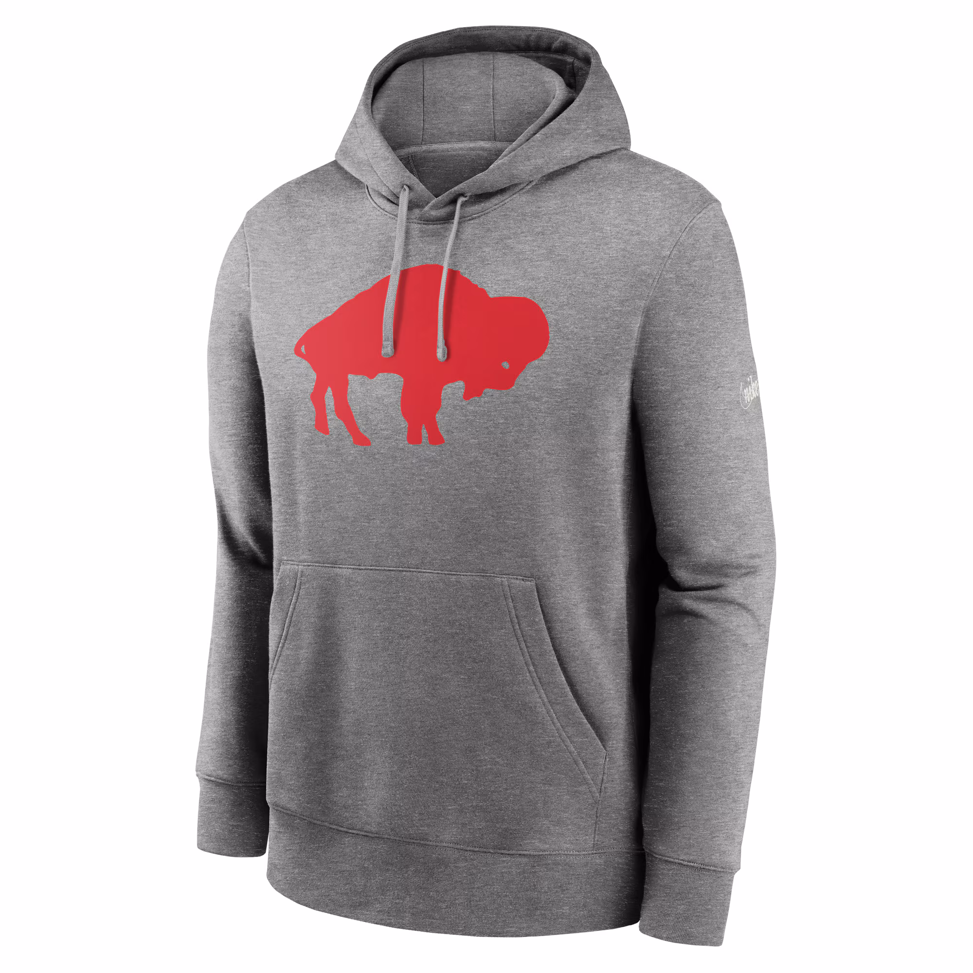 Buffalo Bills Rewind Club Fleece Pullover Hoodie - Heathered Gray