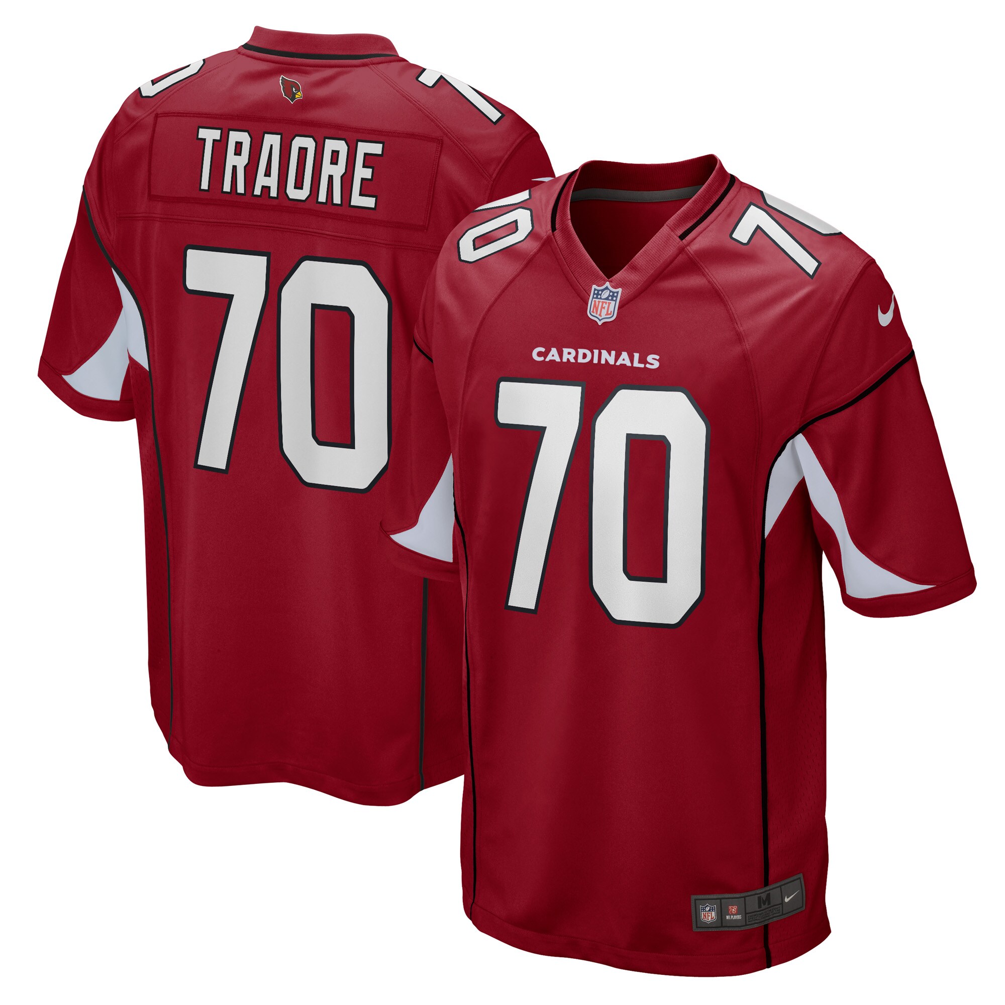 Badara Traore Arizona Cardinals  Game Player Jersey - Cardinal