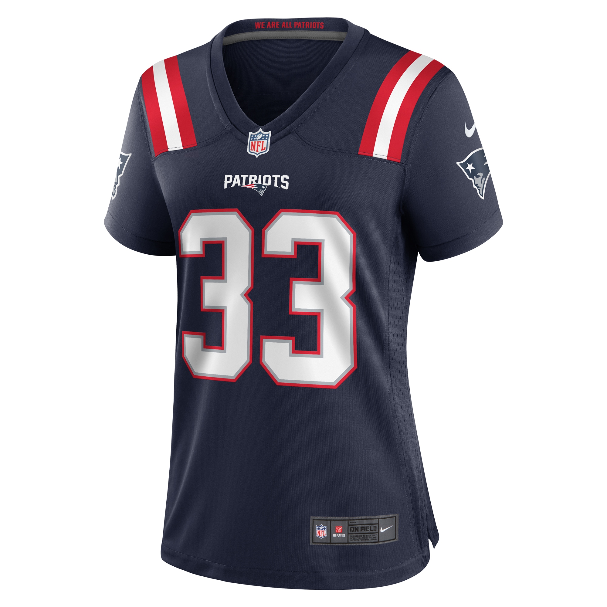 Anfernee Jennings New England Patriots Women's Team Game Jersey -  Navy