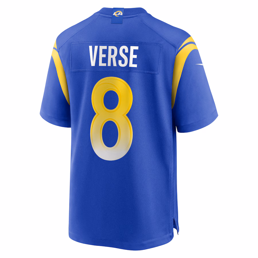 Men's Jared Verse #8 Royal Los Angeles Rams Player Game Jersey