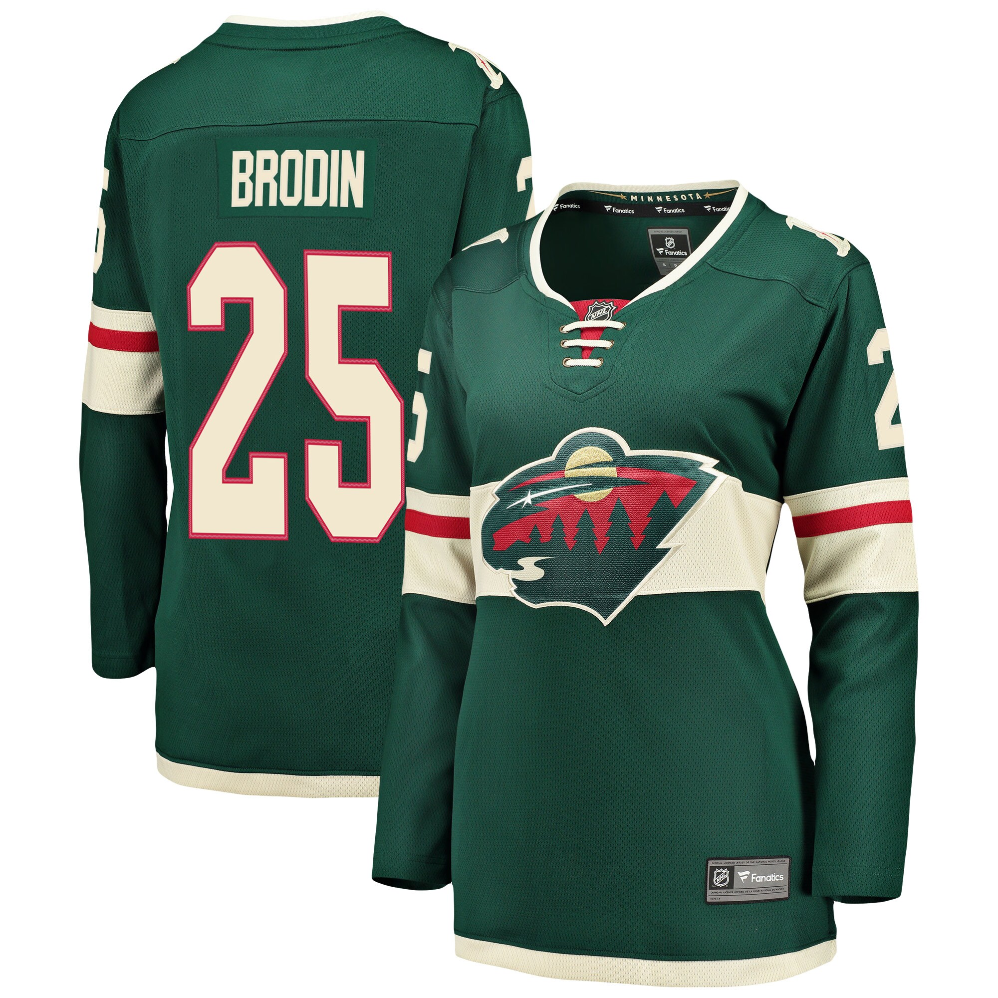Jonas Brodin Minnesota Wild Women's Breakaway Player Jersey - Green
