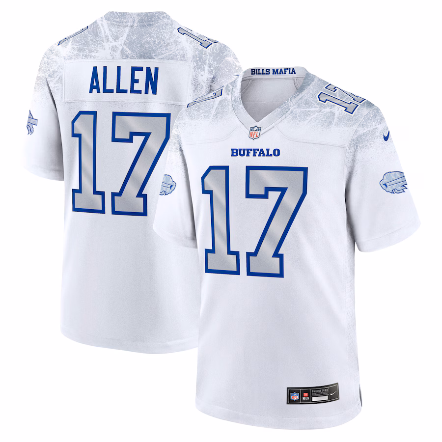 Josh Allen #17 Buffalo Bills 2025 Rivalries Collection Game Jersey - White
