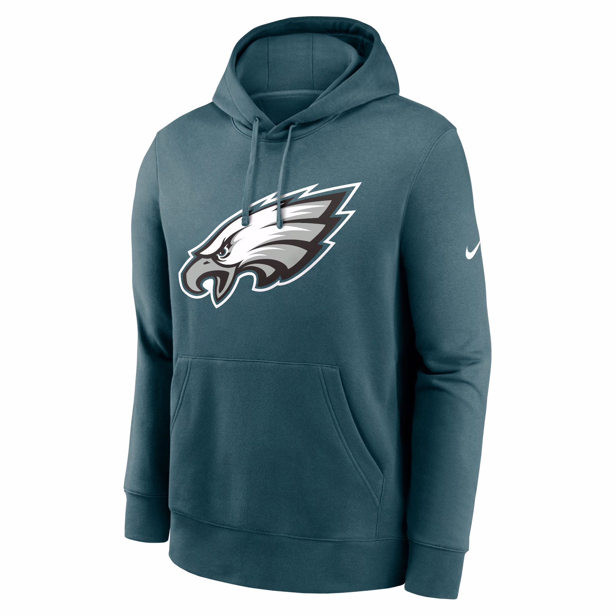 Philadelphia Eagles Club Logo Pullover Hoodie - Black