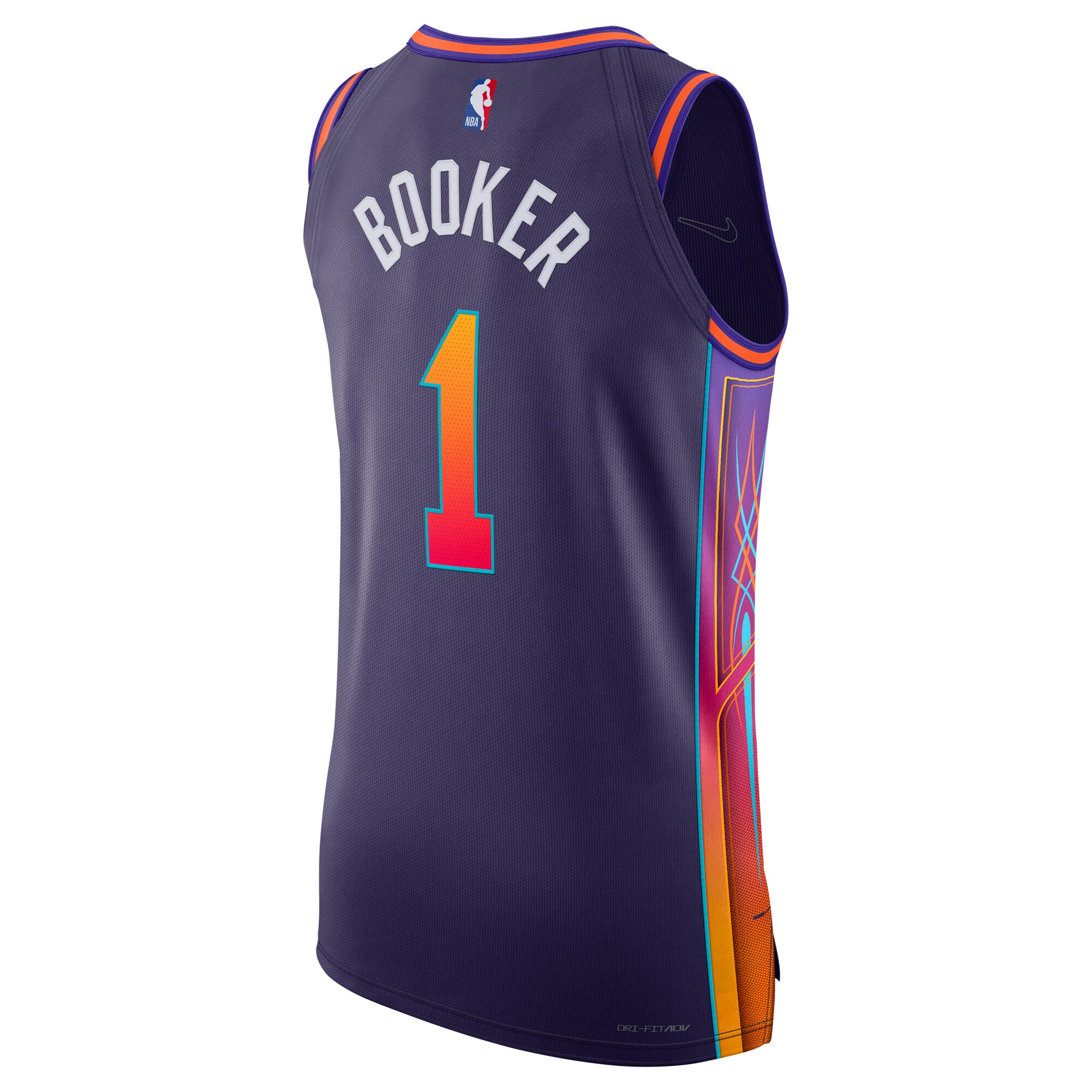Men's Phoenix Suns Devin Booker  Purple 2023/24 Authentic Jersey - City Edition