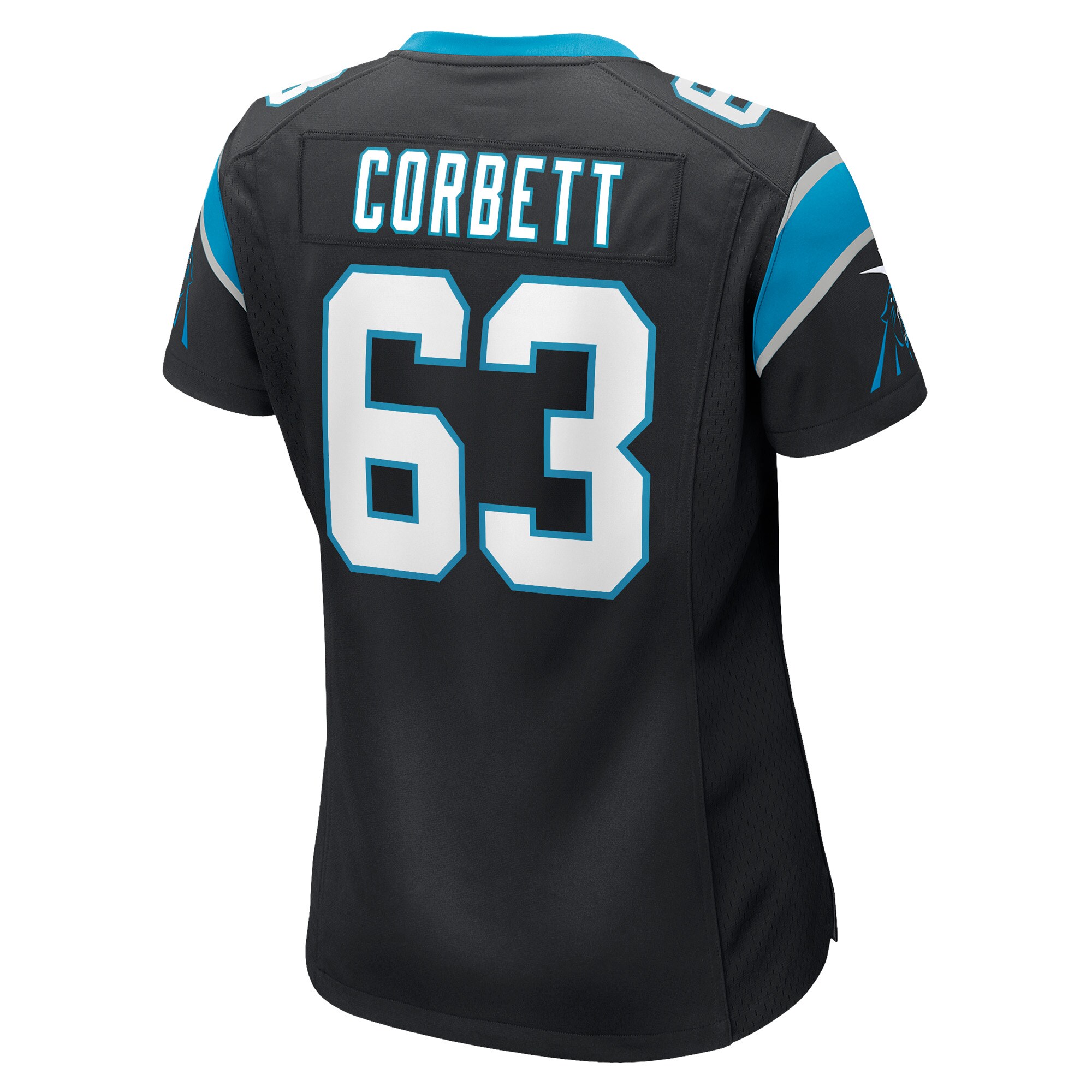 Austin Corbett Carolina Panthers  Women's Game Jersey - Black