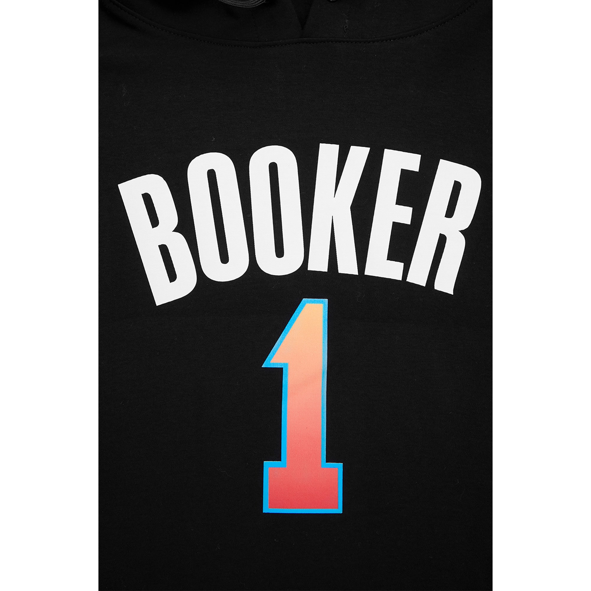 Men's Phoenix Suns Devin Booker Pro Standard Black 2023/24 City Edition Name & Number Short Sleeve Pullover Hoodie