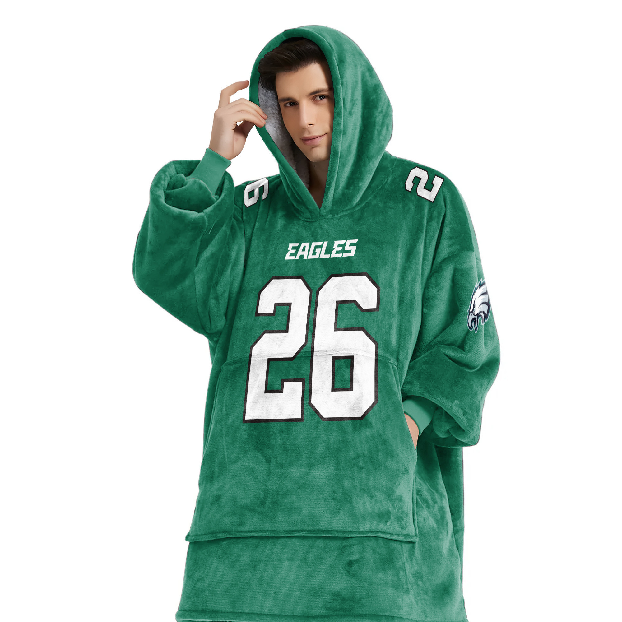 Adult S.B 26 Philadelphia Football Unisex Blanket Hoodie