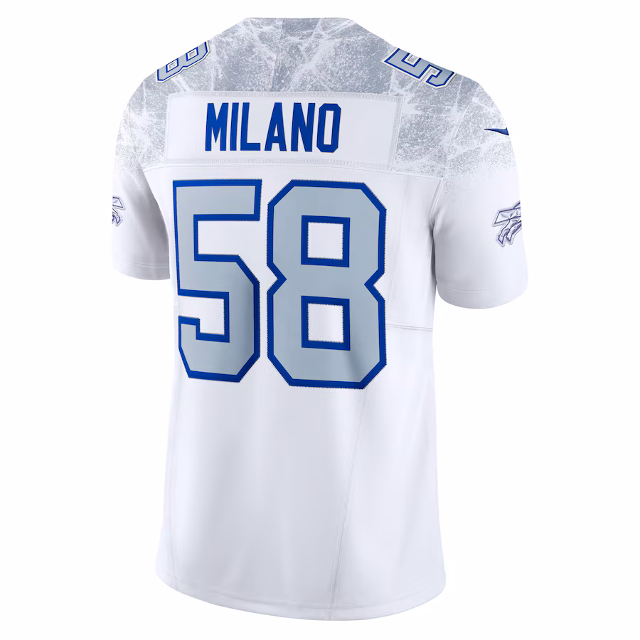 Matt Milano #58 Buffalo Bills 2025 Rivalries Collection Limited Jersey - White