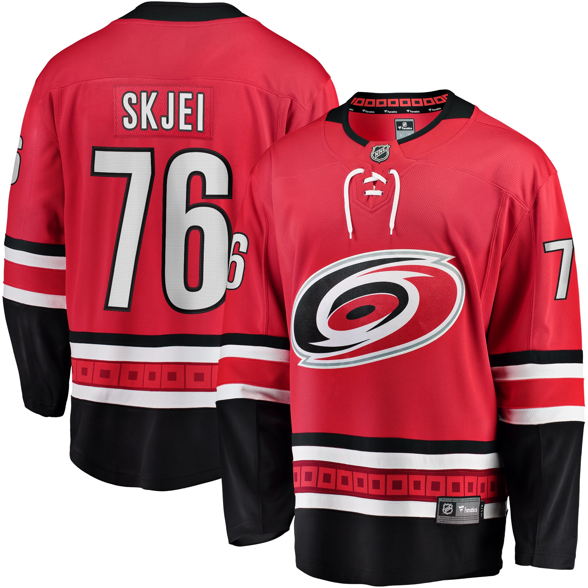 Brady Skjei Carolina Hurricanes Breakaway Player Jersey - Red