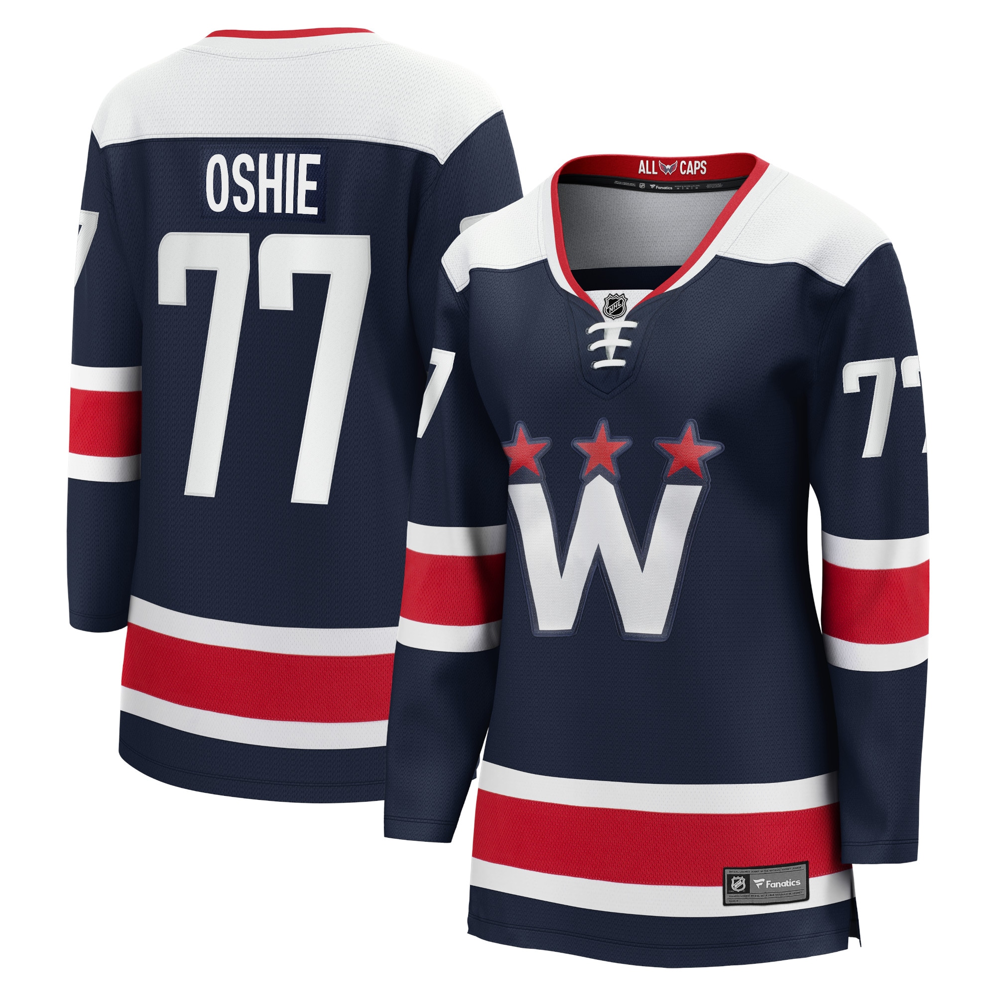 TJ Oshie Washington Capitals Women's 2020/21 Alternate Premier Breakaway Player Jersey - Navy