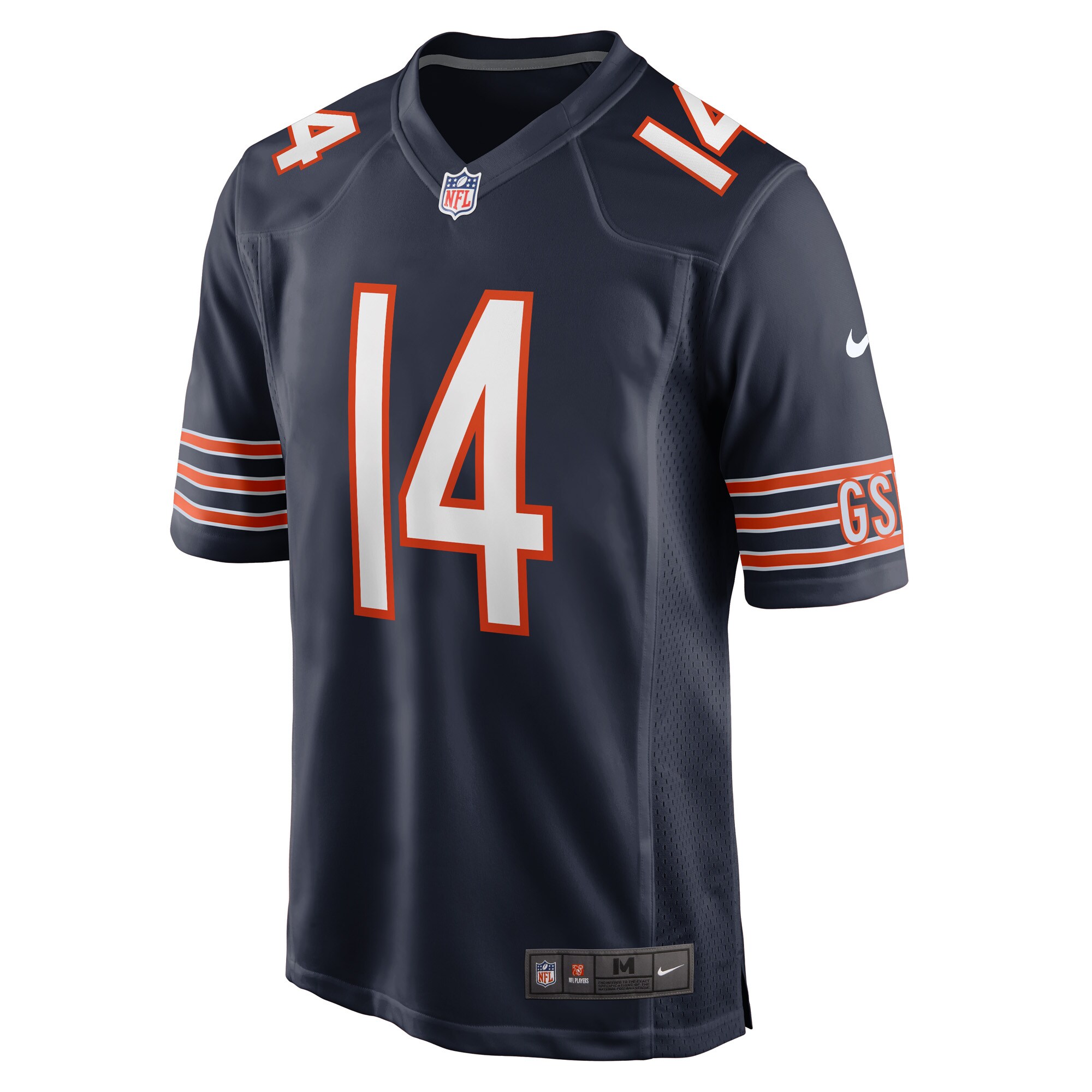 Nathan Peterman Chicago Bears  Game Player Jersey - Navy