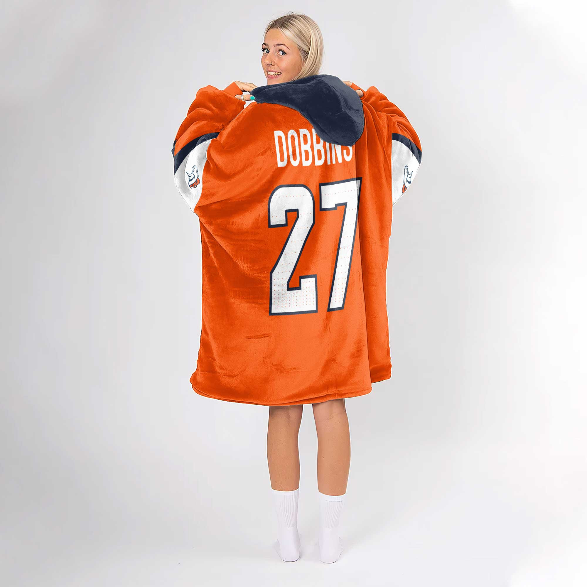 Adult J.K.D 27 Denver Football Unisex Blanket Hoodie