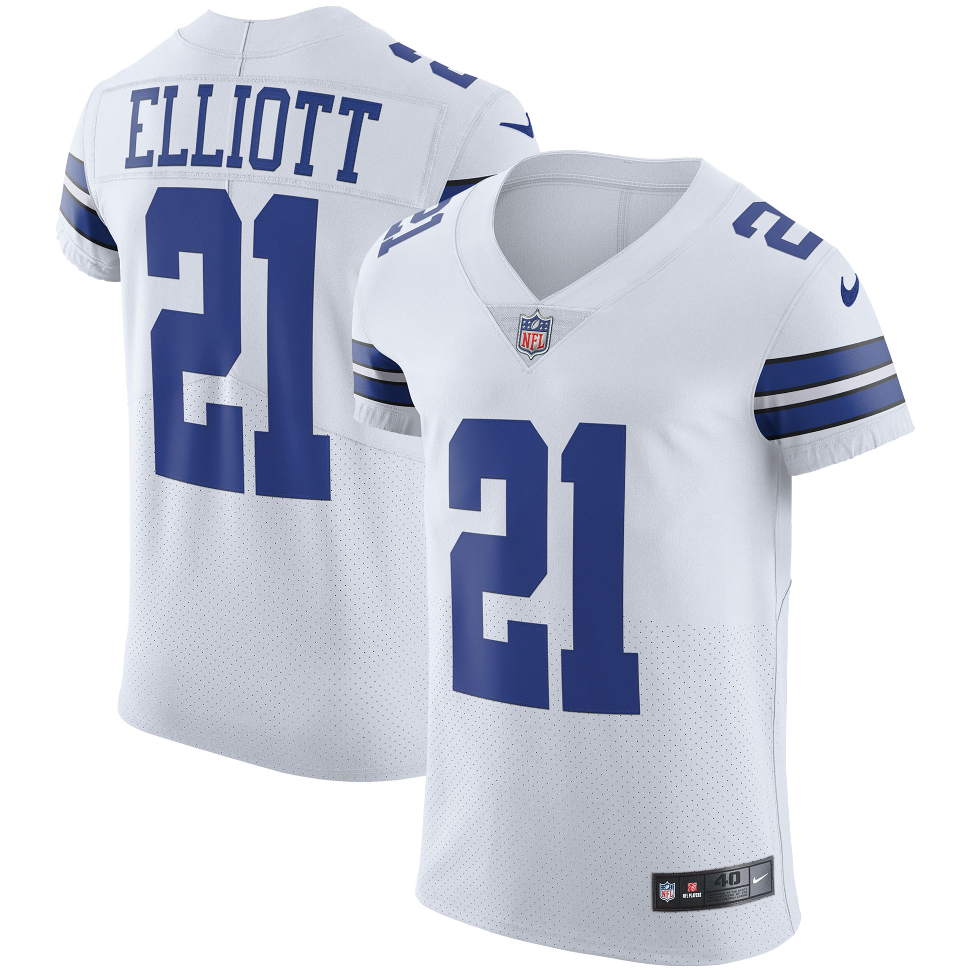 Ezekiel Elliott Dallas Cowboys  Vapor Elite Jersey - White