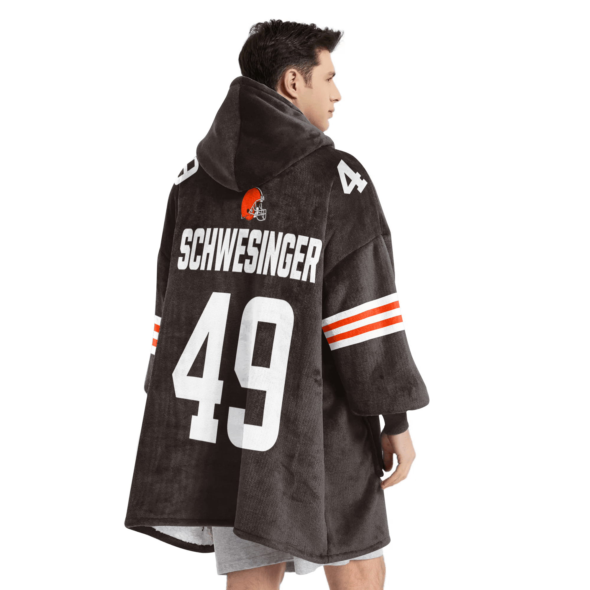 Adult C.S 49 Cleveland Football Unisex Blanket Hoodie