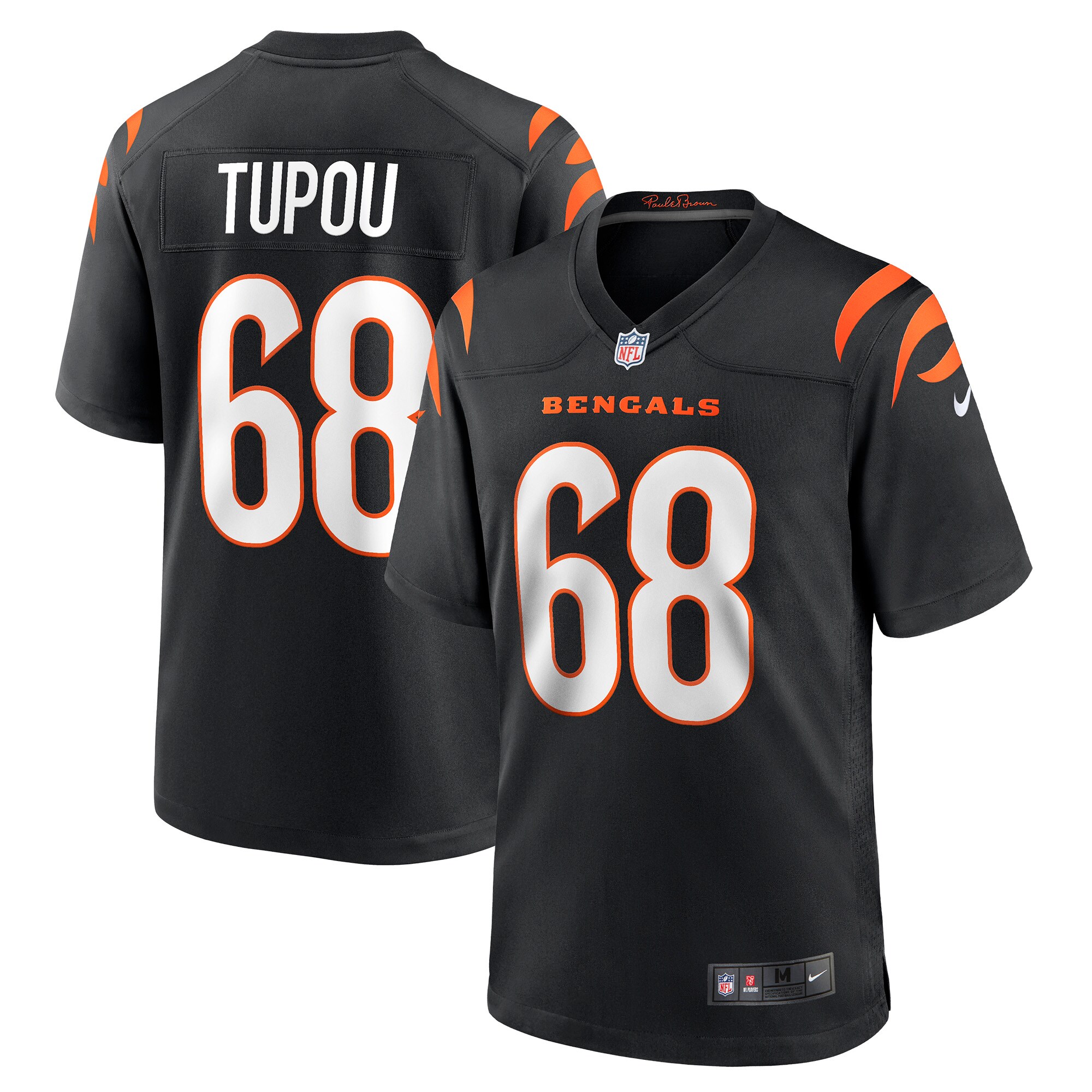 Josh Tupou Cincinnati Bengals Game Player Jersey - Black