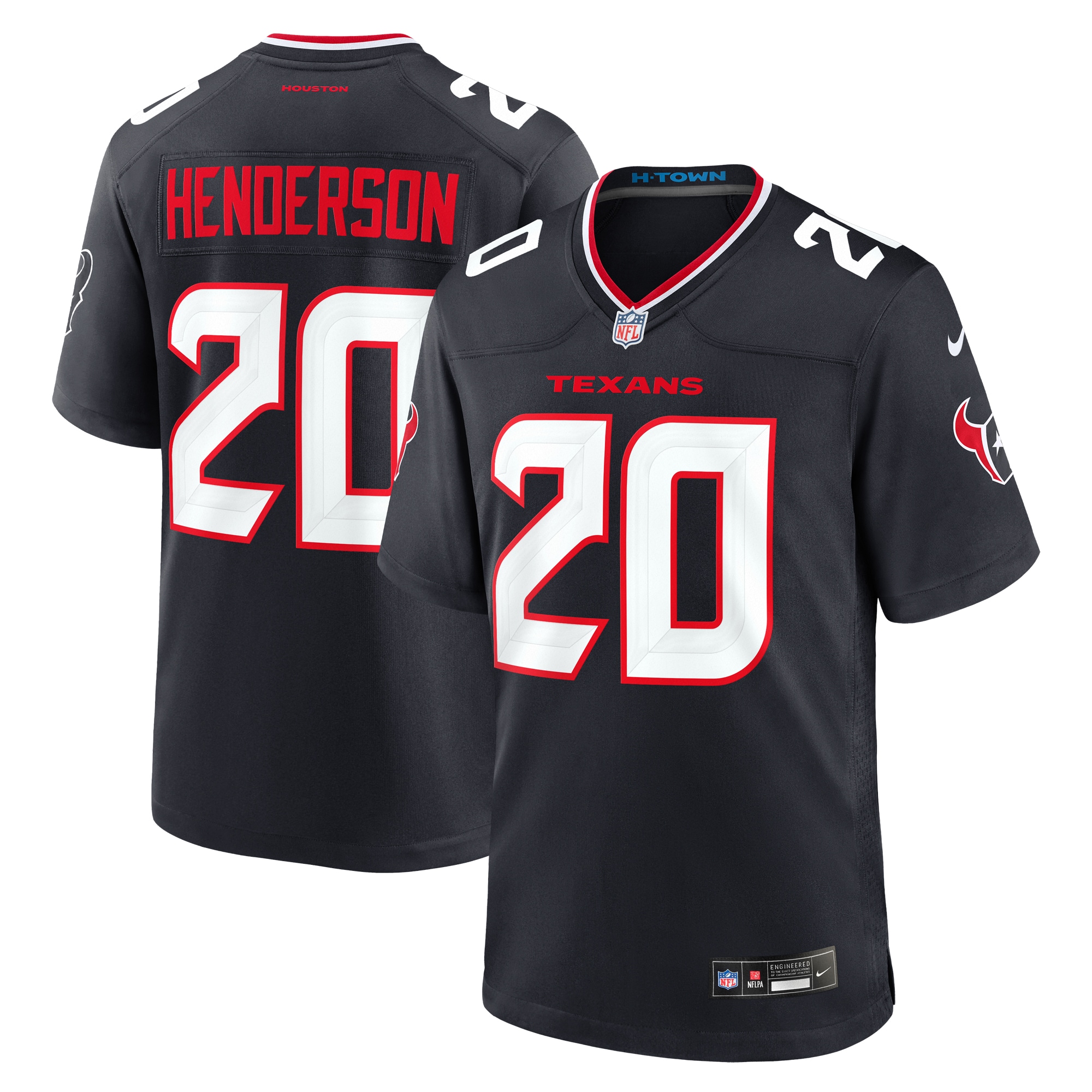 C.J. Henderson Houston Texans Team Game Jersey -  Navy