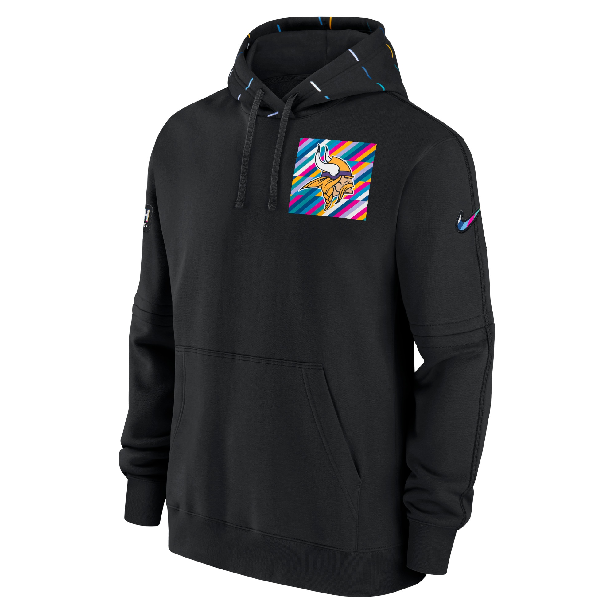 Men's  Black Minnesota Vikings 2023 NFL Crucial Catch Club Pullover Hoodie