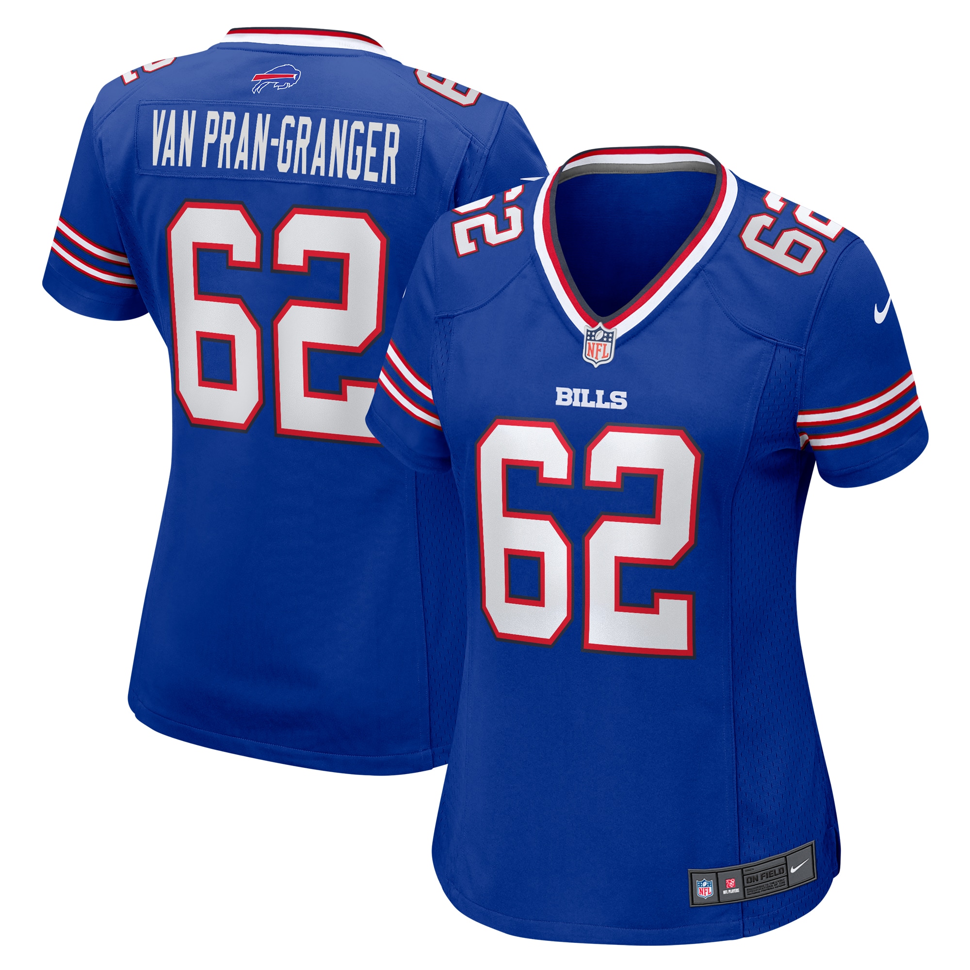 Sedrick Van Pran-Granger Buffalo Bills Women's Game Jersey -  Royal